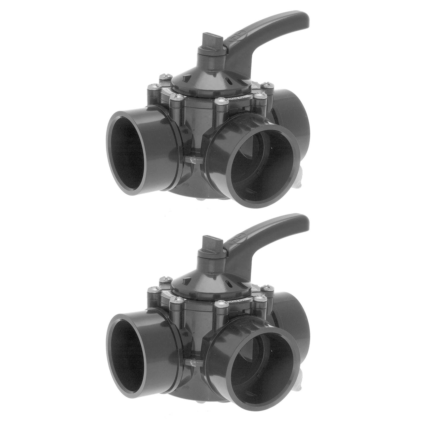 Hayward PSV Swimming Pool 3-Way 2" - 2-1/2" CPVC Water Diverter Valve (2 Pack)