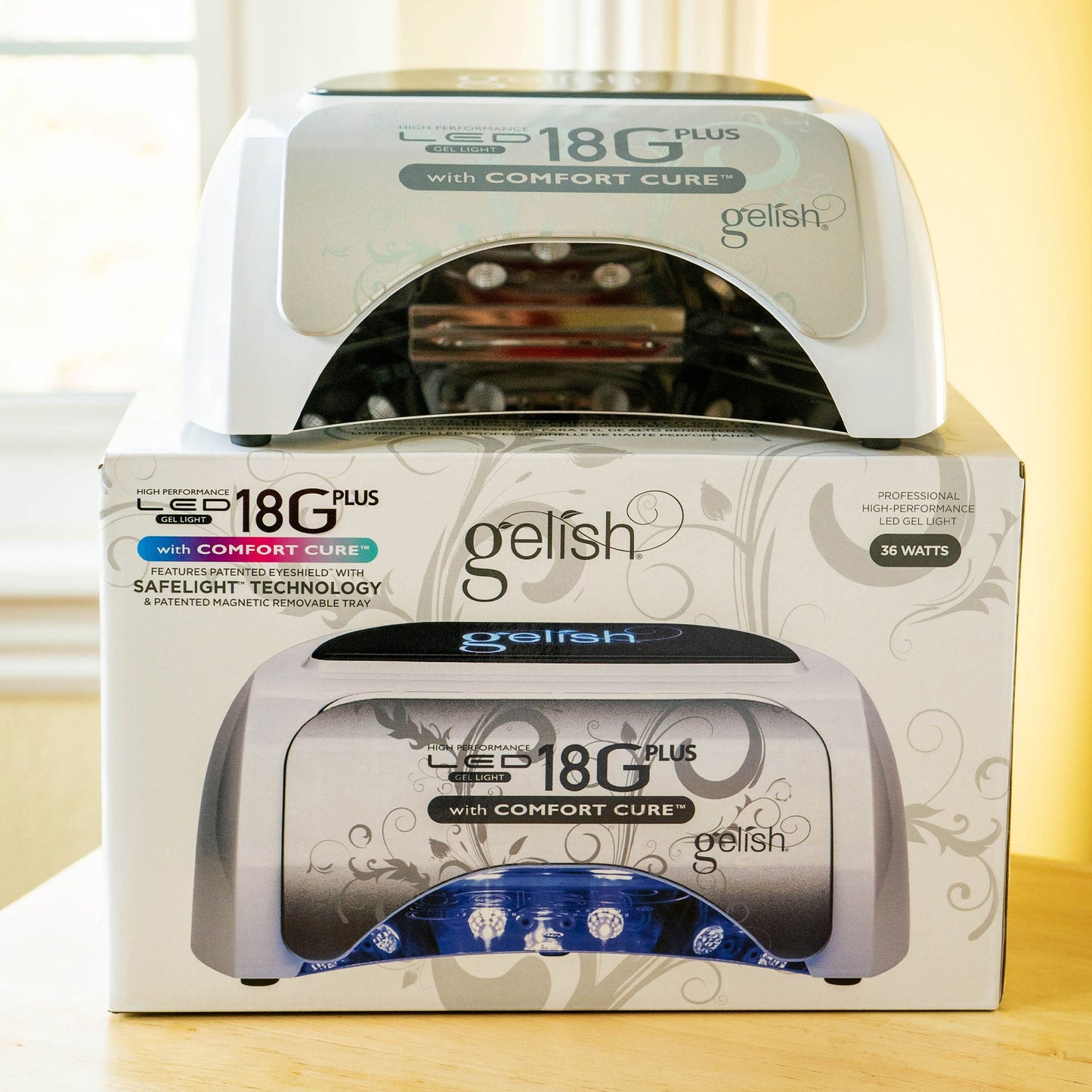 Gelish 18G Plus with Comfort Cure 36 Watt LED High Performance Gel Curing Light