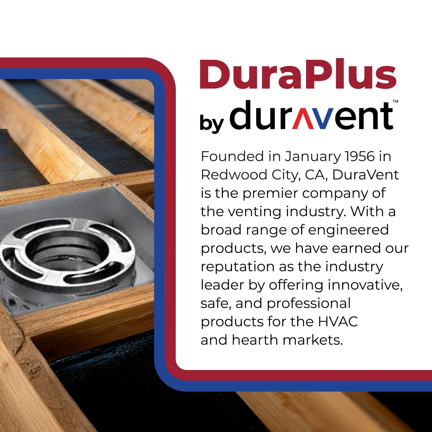 DuraVent Simpson 6DP-FCS Triple Wall Flat Ceiling Support Box for Wood Stoves