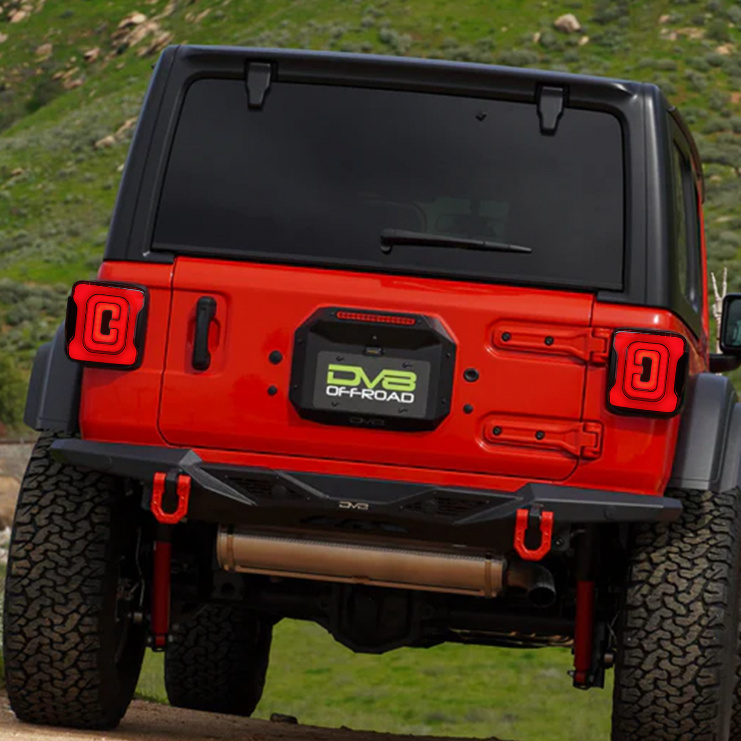 AMERICAN MODIFIED Smoked Tunnel Tail Lights Compatible w/ 2018-2023 Wrangler JL