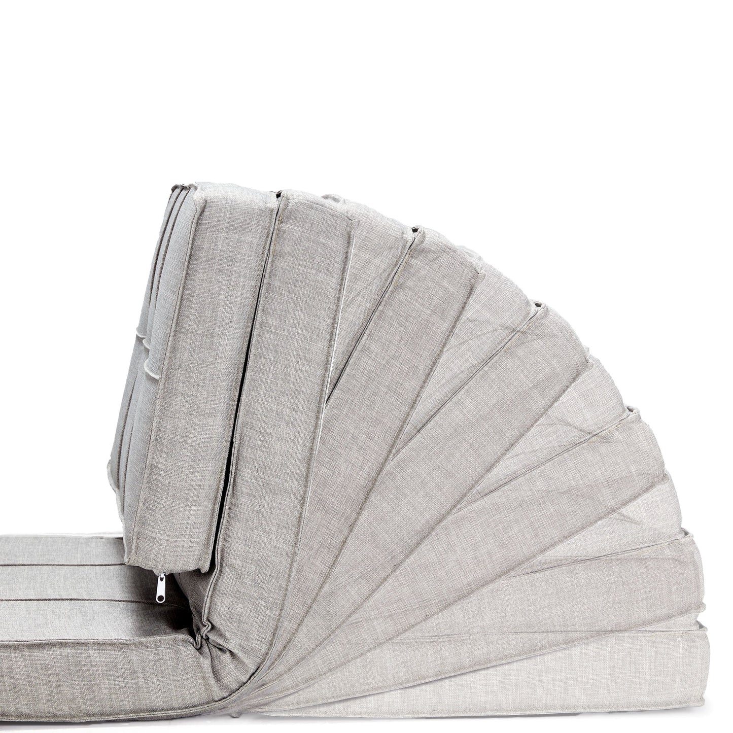 JOMEED 5 Position Adjustable Space Saving Convertible Flip Sleeper Chair, Gray