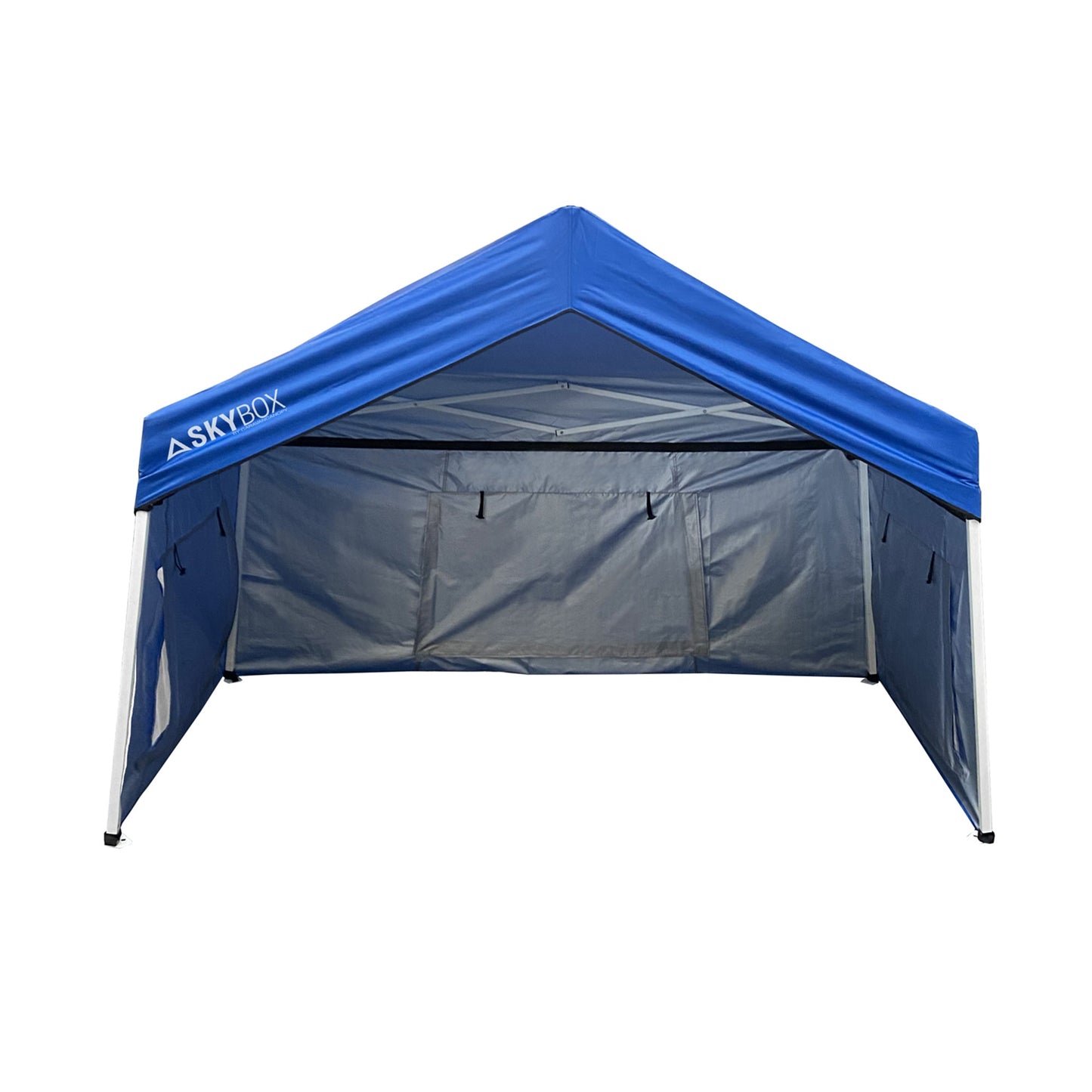Caravan Canopy Skybox 3.2' x 6.5' Instant Multipurpose Steel Sport Shelter, Blue