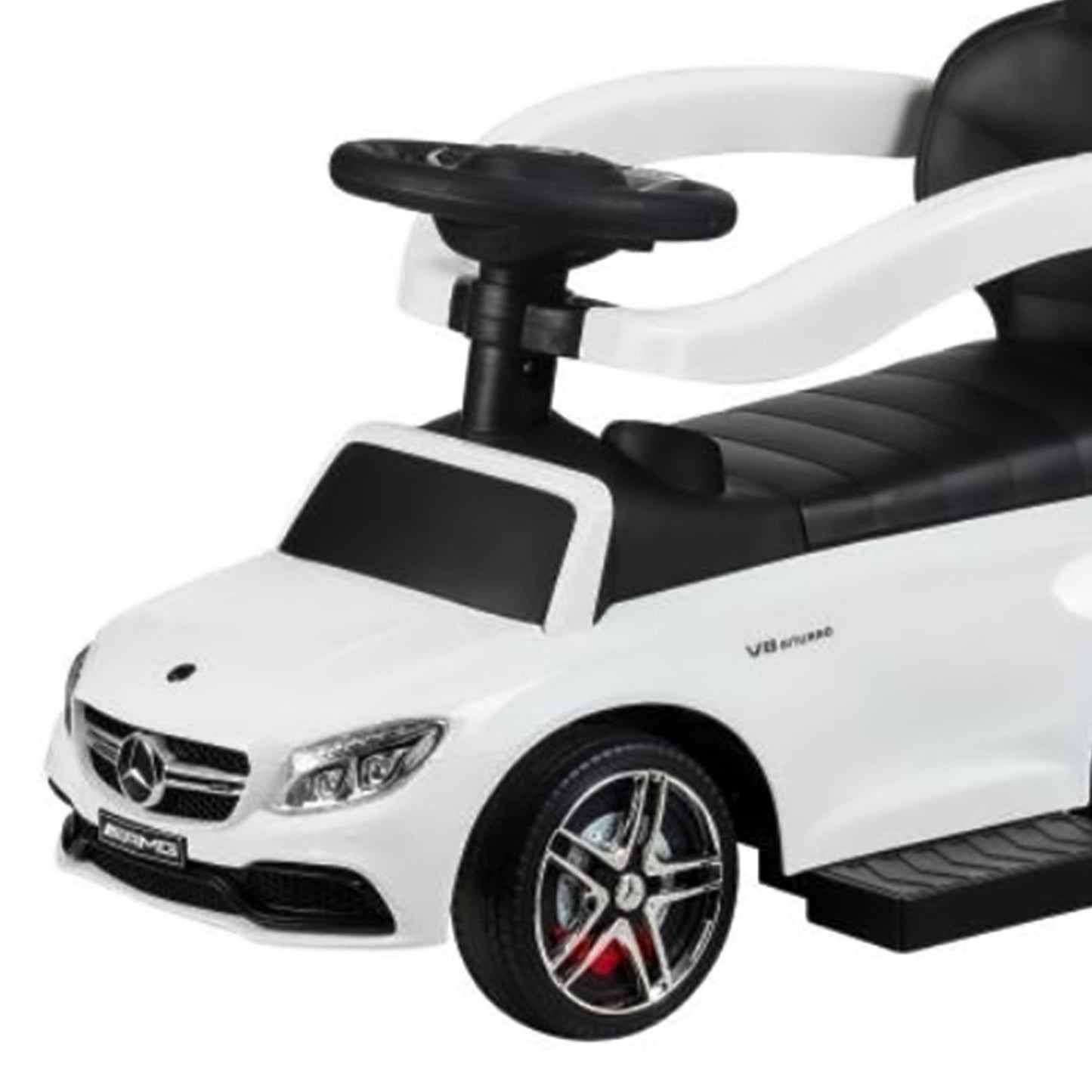 Best Ride on Cars Mercedes C63 3 in 1 Ride On Push Car w/ Removable Stroller Bar