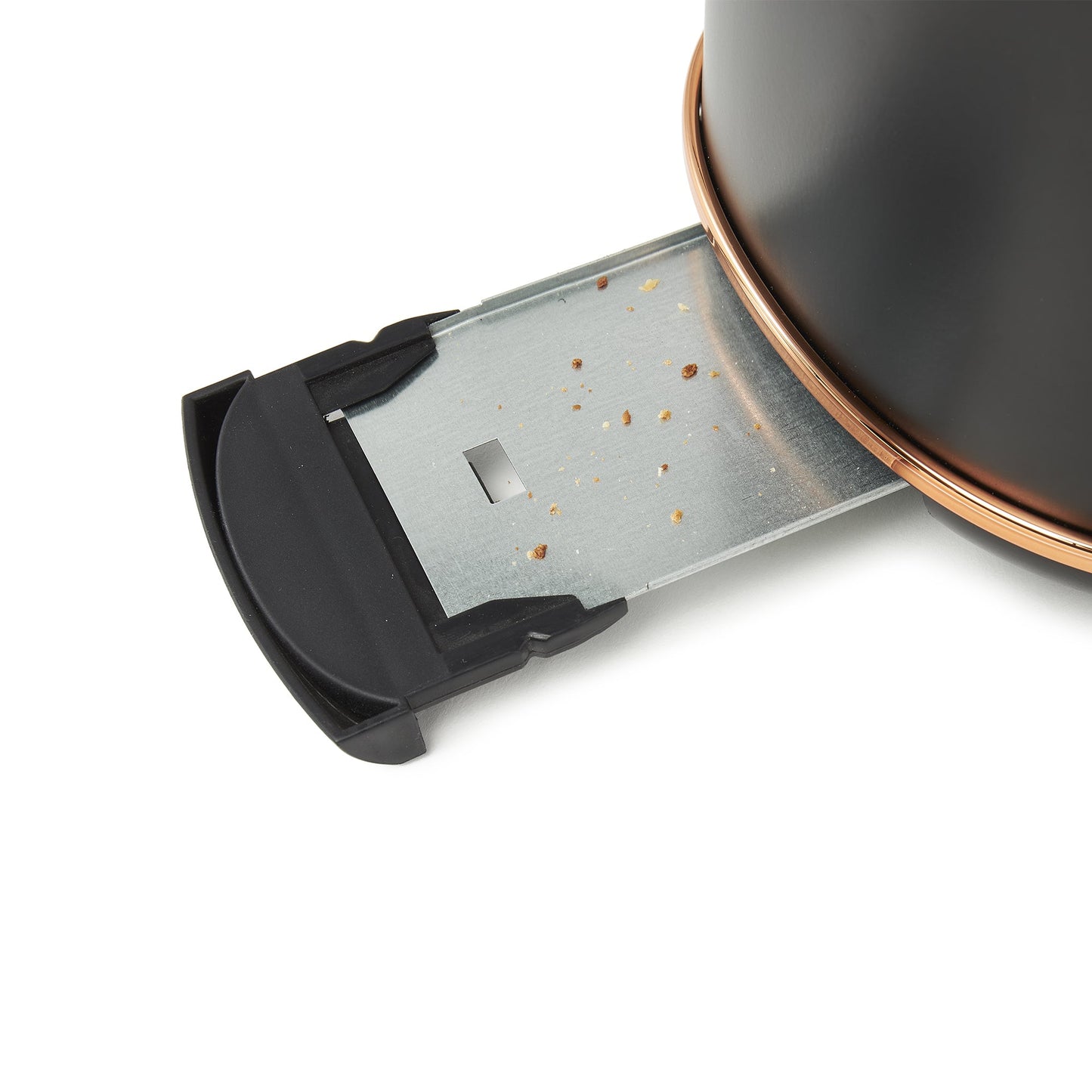 Haden Dorset 2 Slice Wide Slot Stainless Steel Toaster, Black & Copper