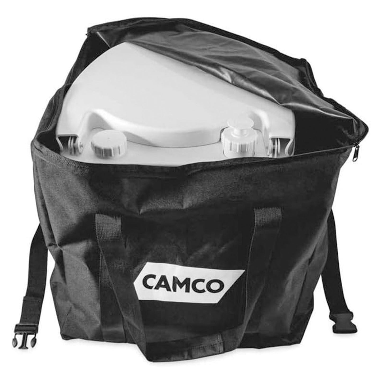 Camco 5.3 Gallon Portable Toilet Waterproof Zippered Storage Bag with Handles