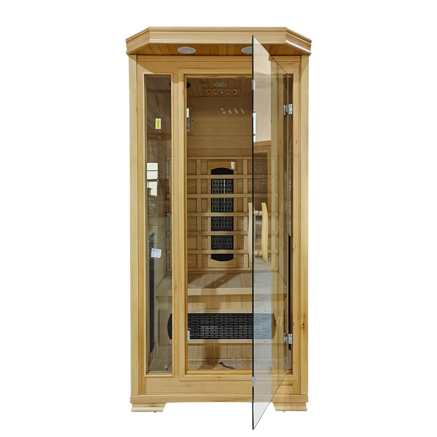 JOMEED's 6.2 Foot 2 Person Compact Home Wooden Sauna with Digital Control System