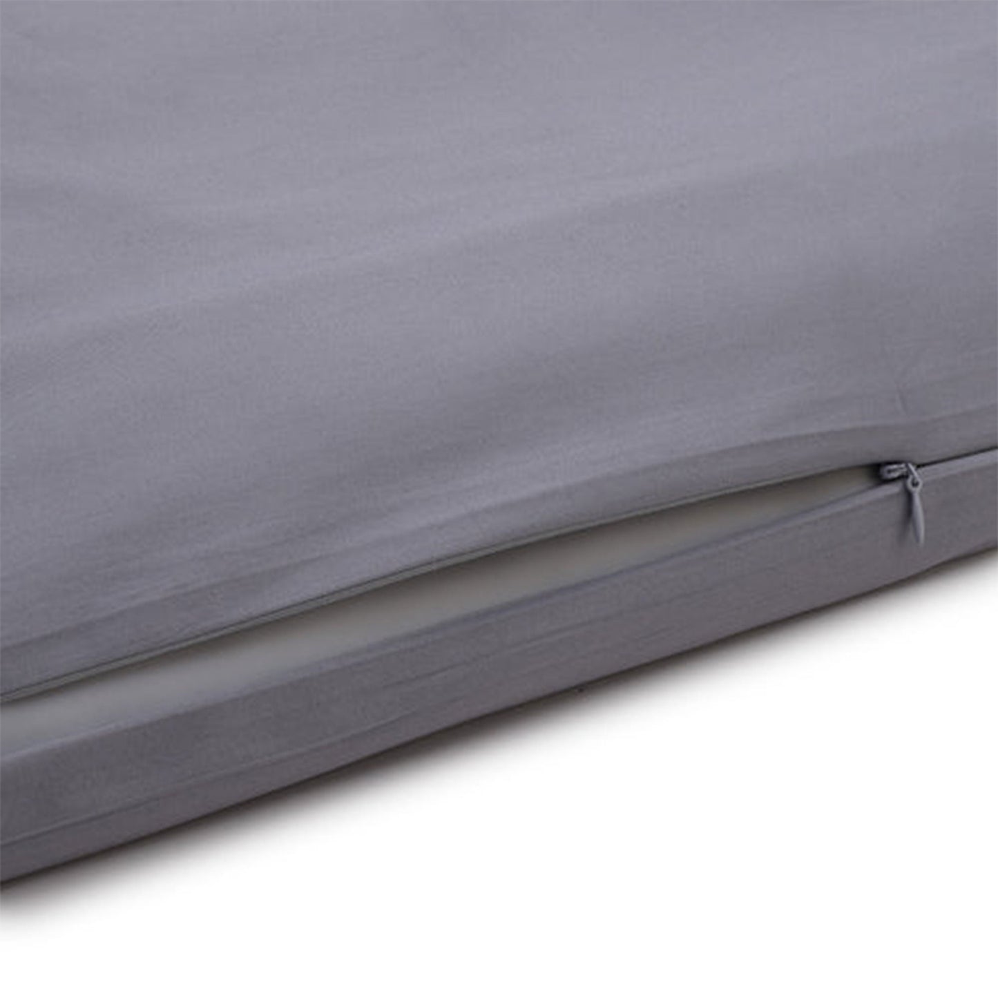 Sleepgram Supima 400 Thread Count Cotton Duvet Cover with Travel Bag, King, Grey