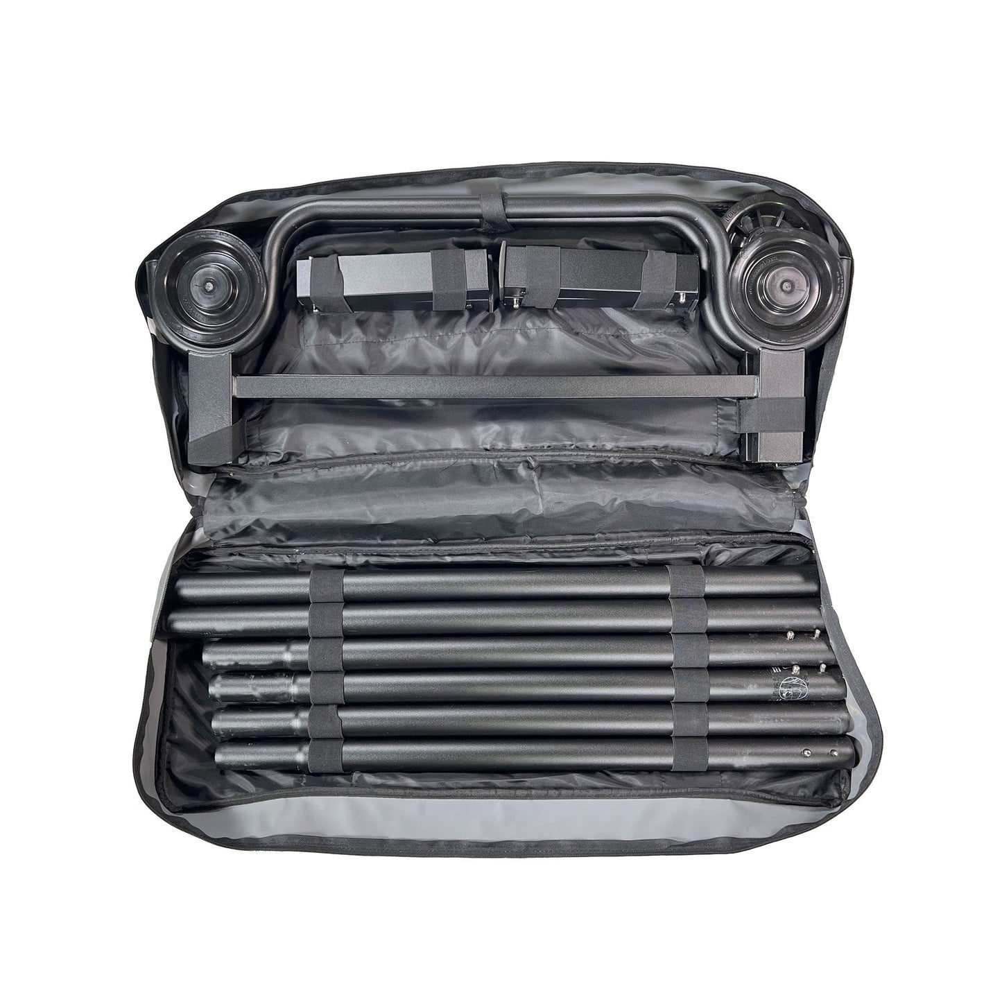 Disc-O-Bed Single Cot, Portable Sleep Solution for Tents & Cabins, Grey, Large