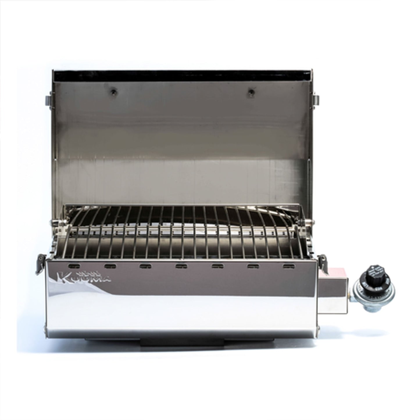 Camco Kuuma Stow N Go 125 Stainless Steel Gas Grill with Mount Design, Silver