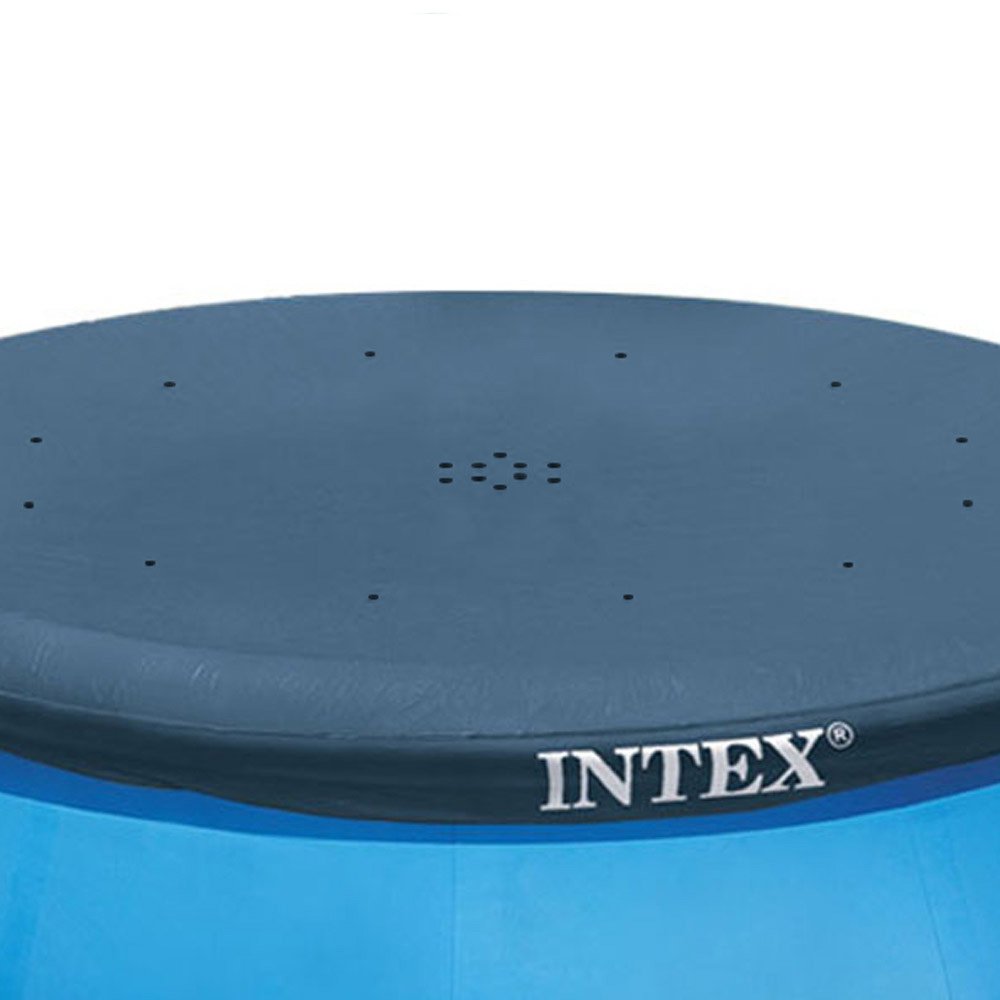 Intex 10' Swimming Pool Debris Cover & 1000 GPH Pool Cartridge Filter Pump