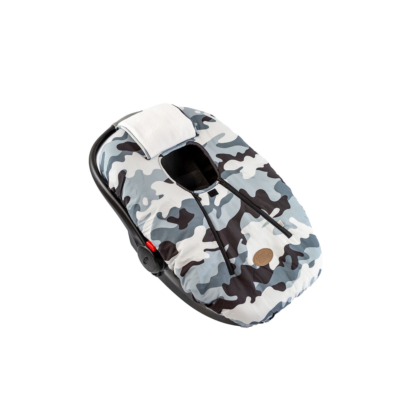 CozyBaby Original Infant Car Seat Cover w/ Dual Zippers & Elastic Edge, Camo
