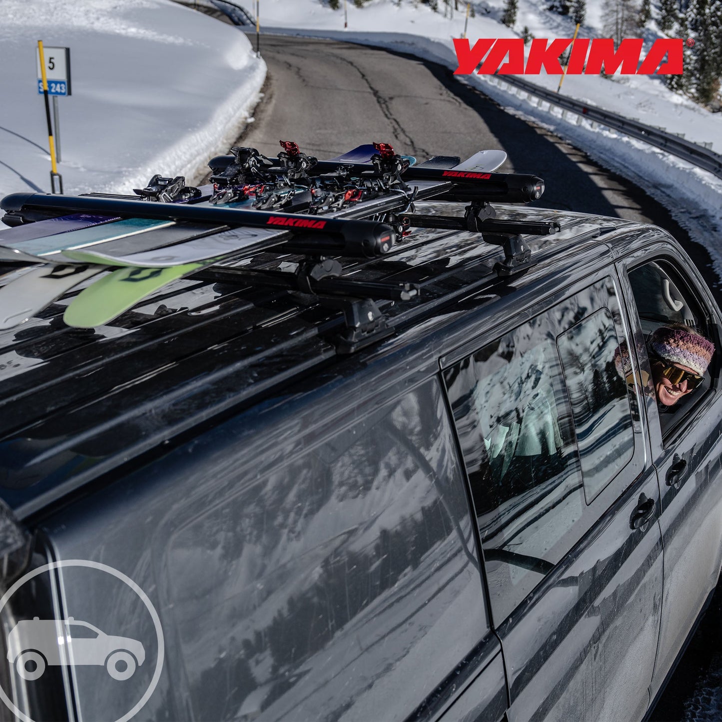 YAKIMA Landing Pad 27 Fixed Point Tower Installation for Flush Rail Rooftops