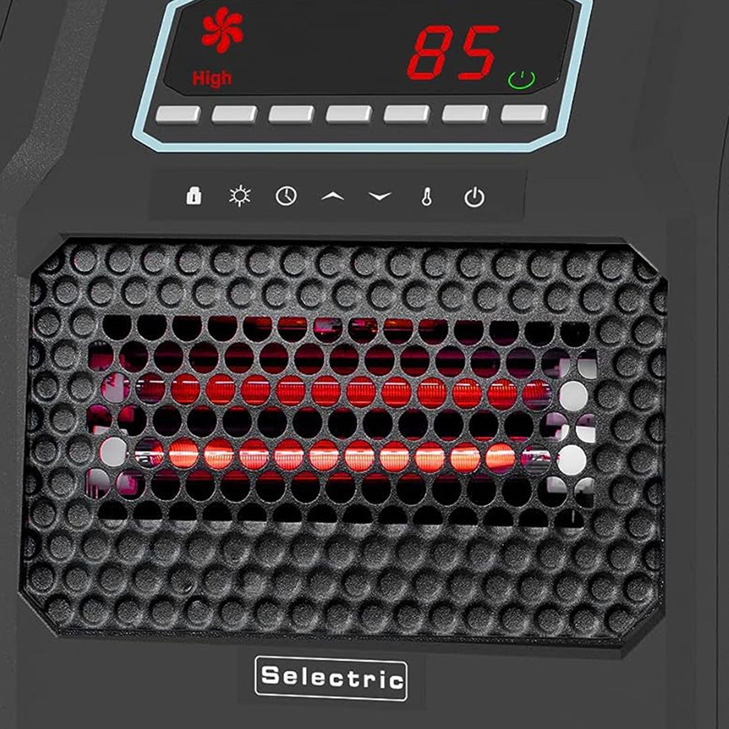 VOLTORB Portable Corded Electric Space Heater w/3 Heat Settings, Black (4 Pack)