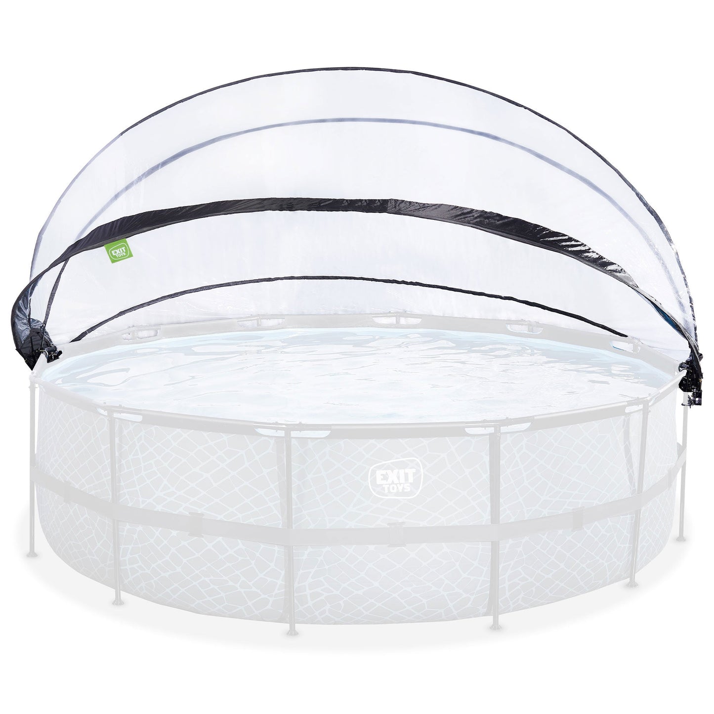 EXIT Toys 16 Foot Round Multifunctional Cover Dome Enclosure for Outdoor Pools