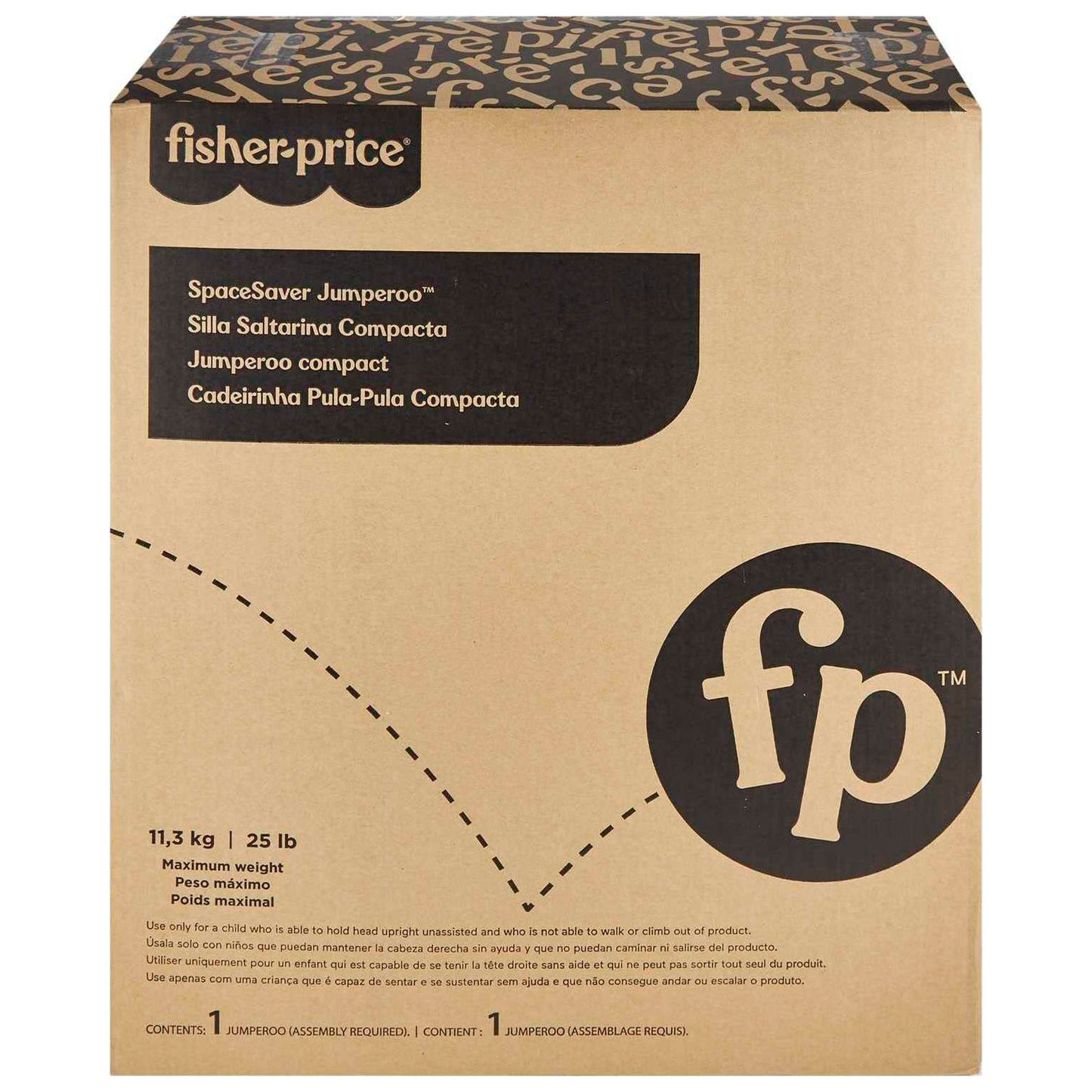 Fisher Price Puppy Perfection Spacesaver Jumperoo Baby Bouncer Activity Center