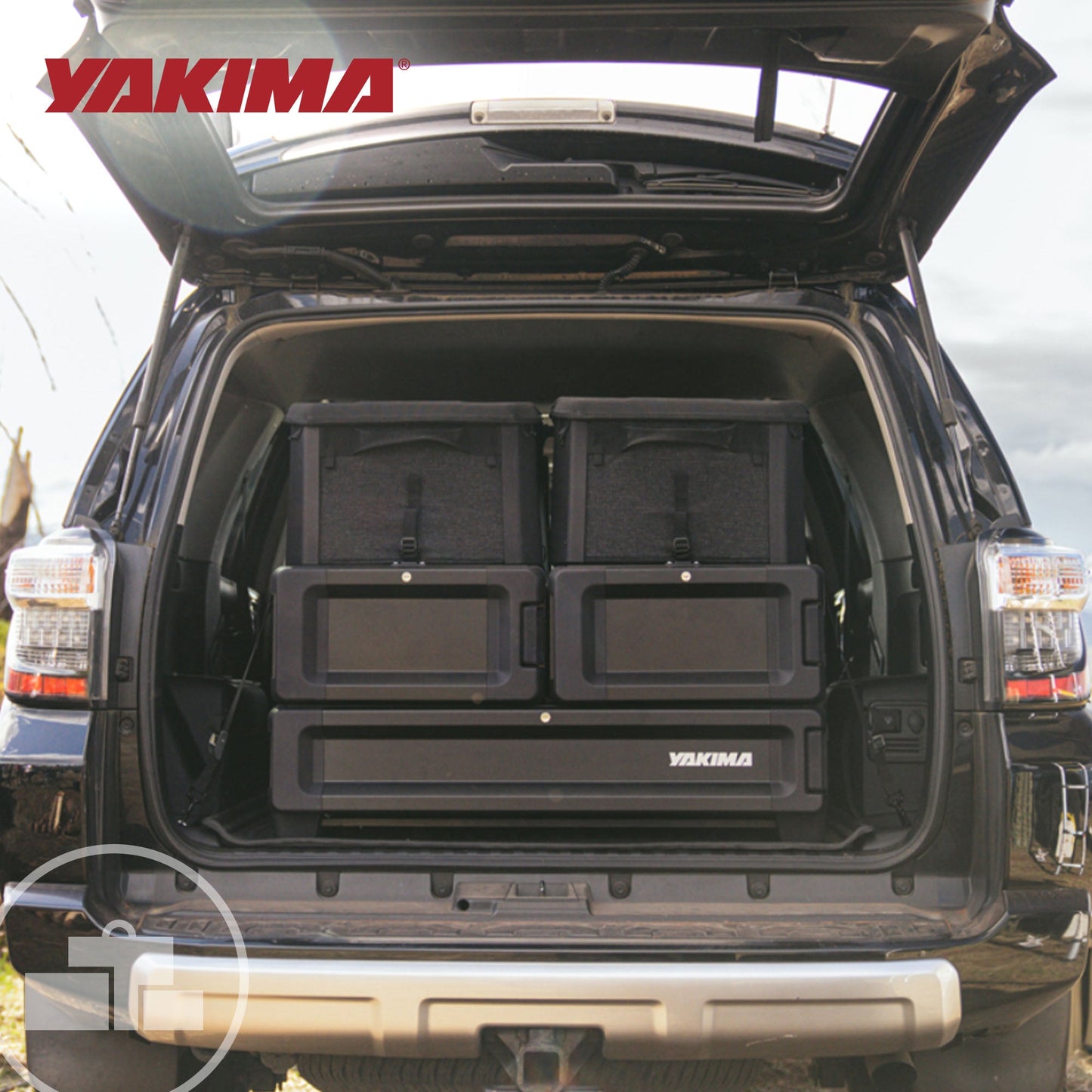 Yakima MOD GearCrate Large/Extra Large Stackable Premium Tote with Lid, Black