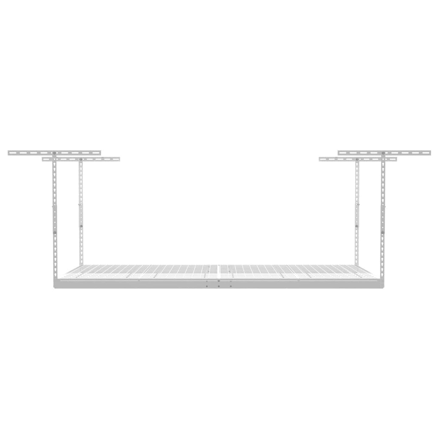 SafeRacks 4' x 8' Overhead Garage Storage Rack Holds Up to 600 Pounds, White