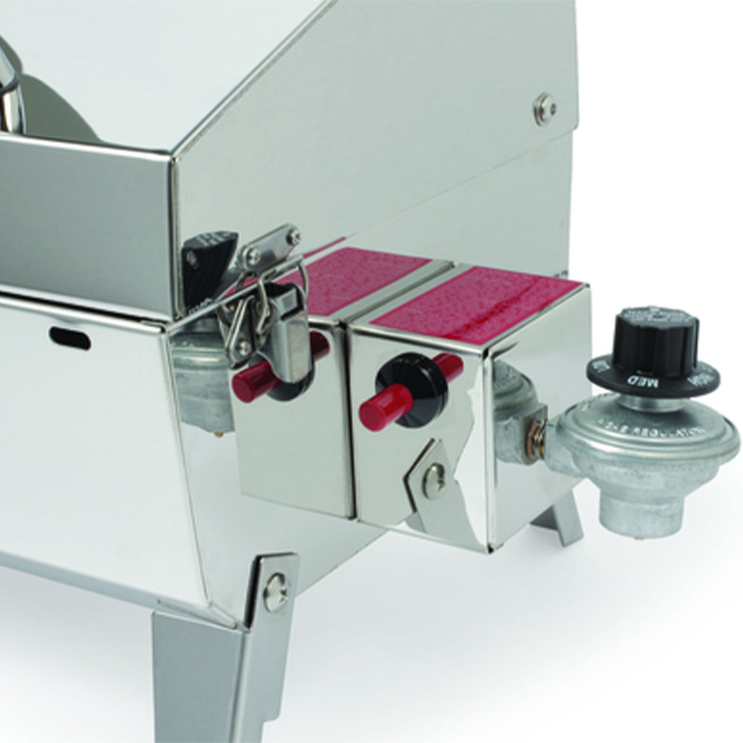 Camco Grill-Stow N Go 125 Portable Propane Gas Grill with Temperature Gauge