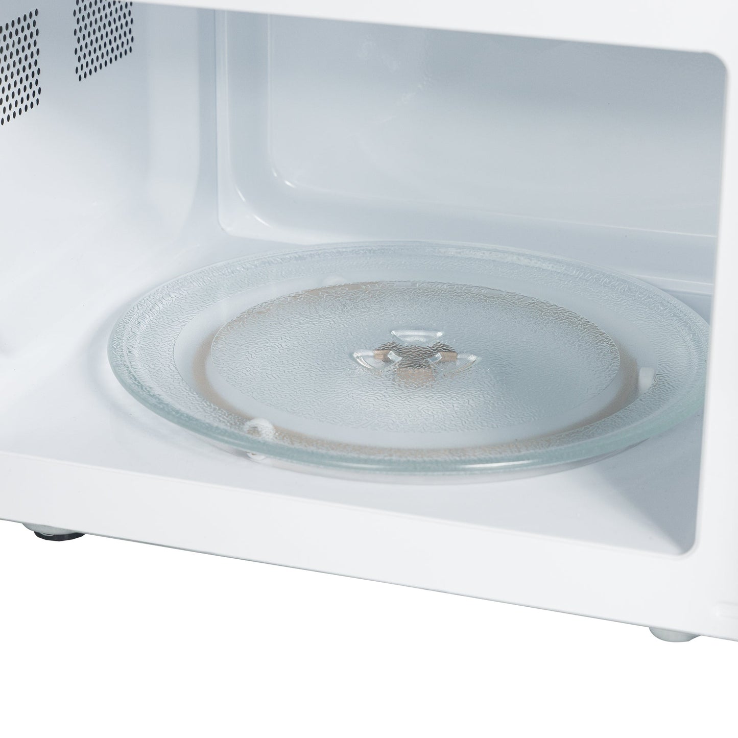 Haden 700 Watt 0.7 Cubic Foot Microwave Oven with Digital Controls, Ivory/Chrome