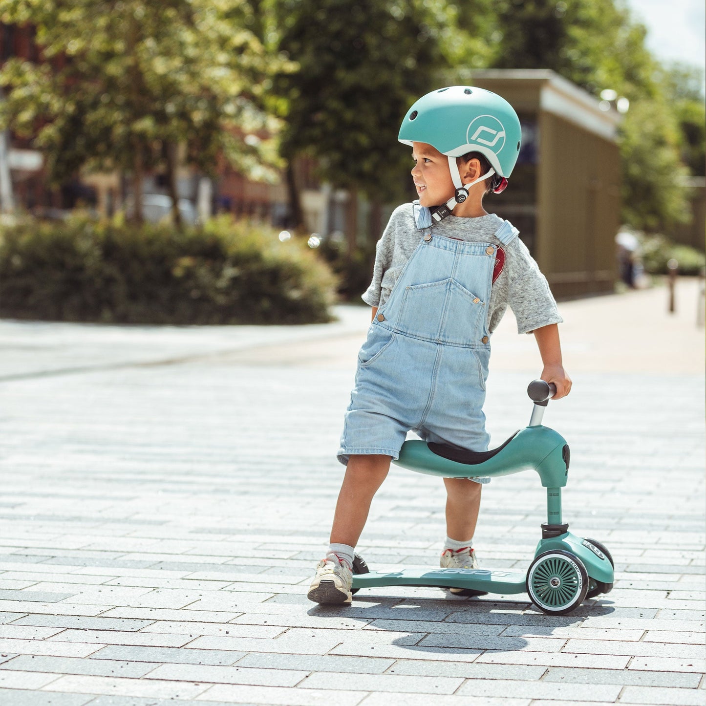 Scoot & Ride 2-in-1 Ride-On & Stand Scooter, Ages 1-5, Highwaykick 1, Forest