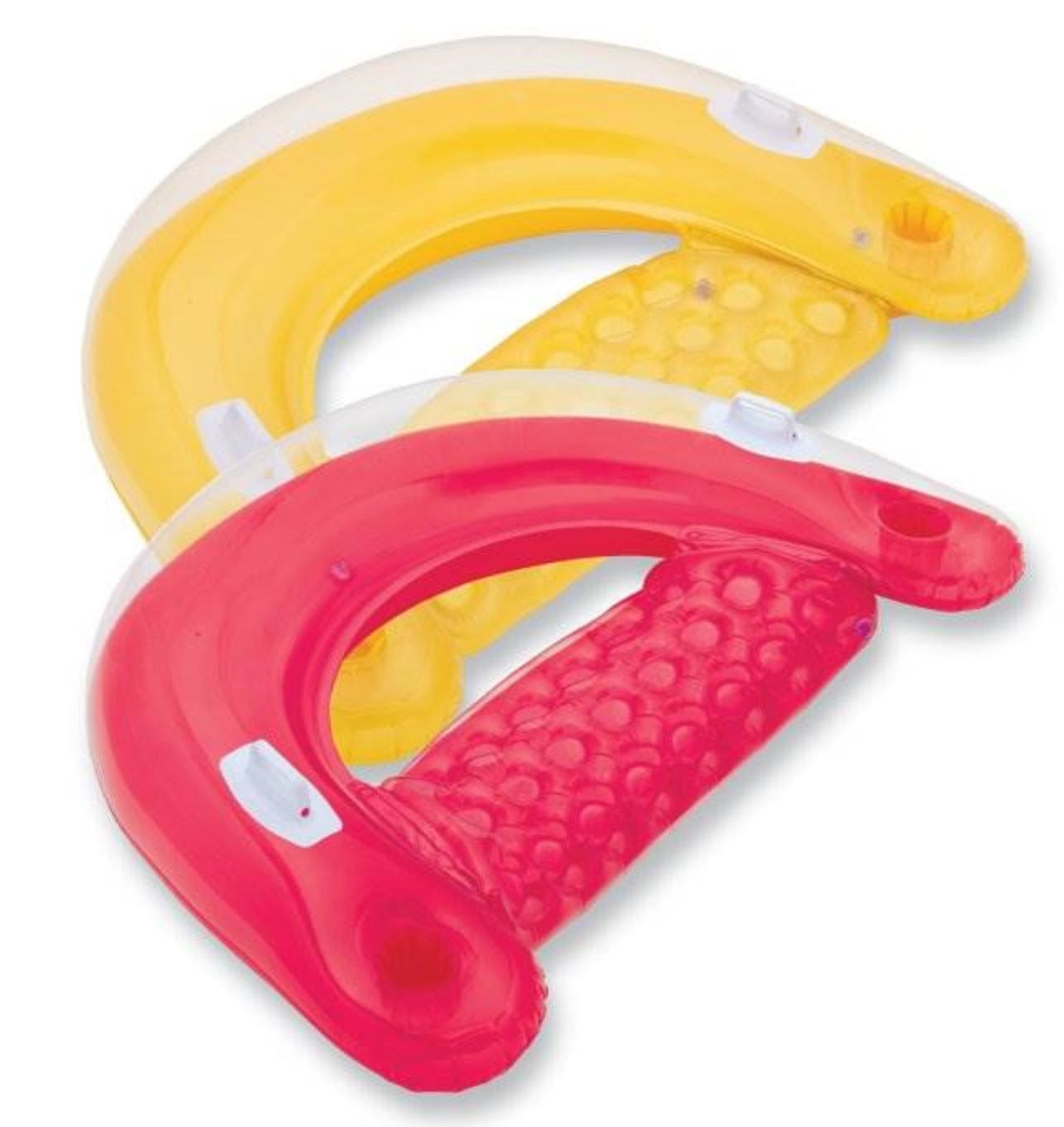 Intex Sit 'N Float Inflatable Colorful Floating Loungers, 2 Pack (Colors Vary)