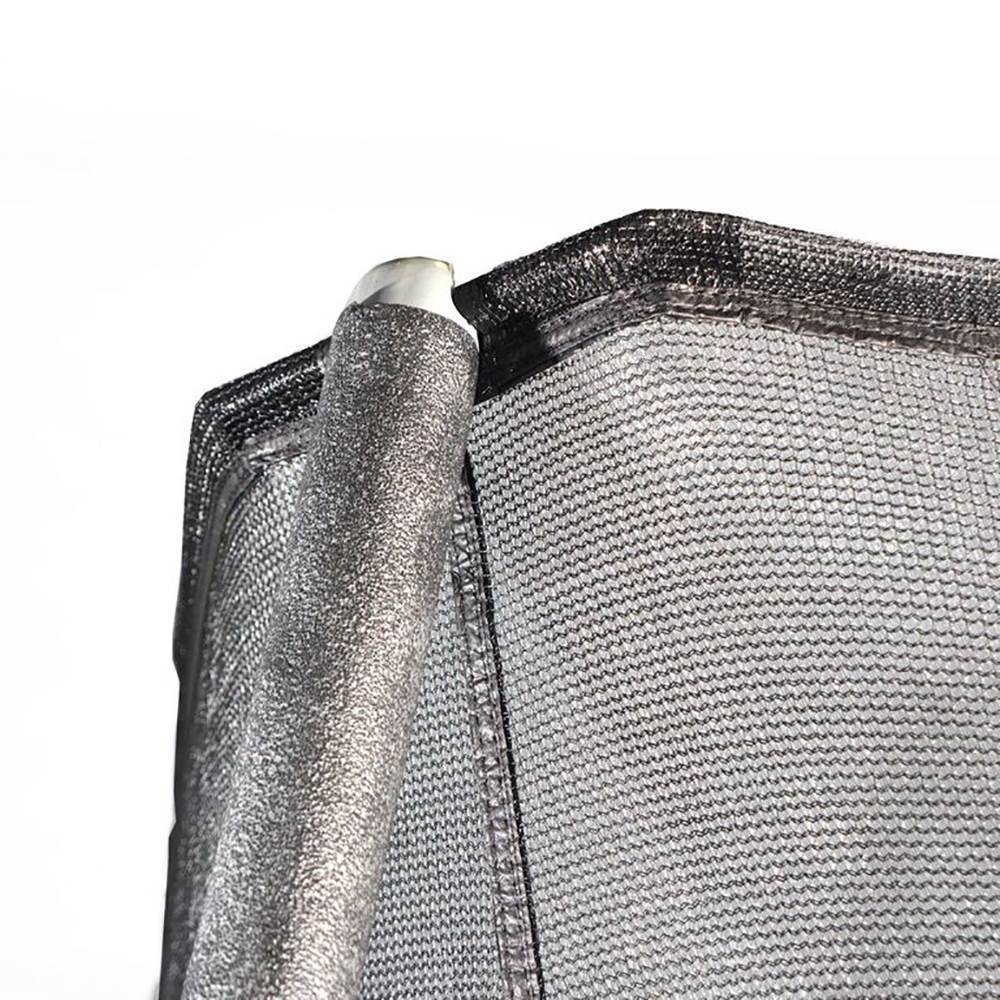 JumpKing JK15VC2 15 Foot Outdoor Trampoline & Safety Net Enclosure Kit, Blue