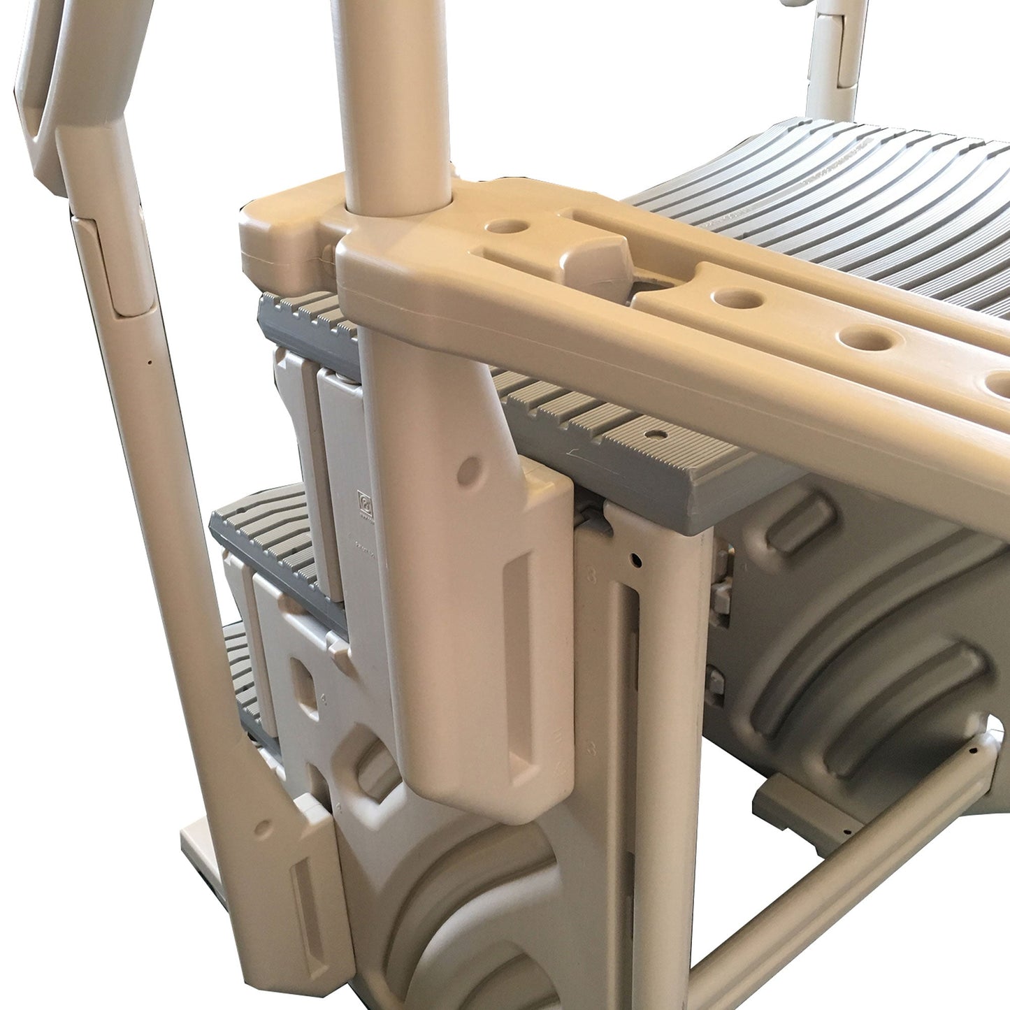 Confer Plastics Curved In-Pool 3 Step Ladder System, Stairs for In Ground Pool