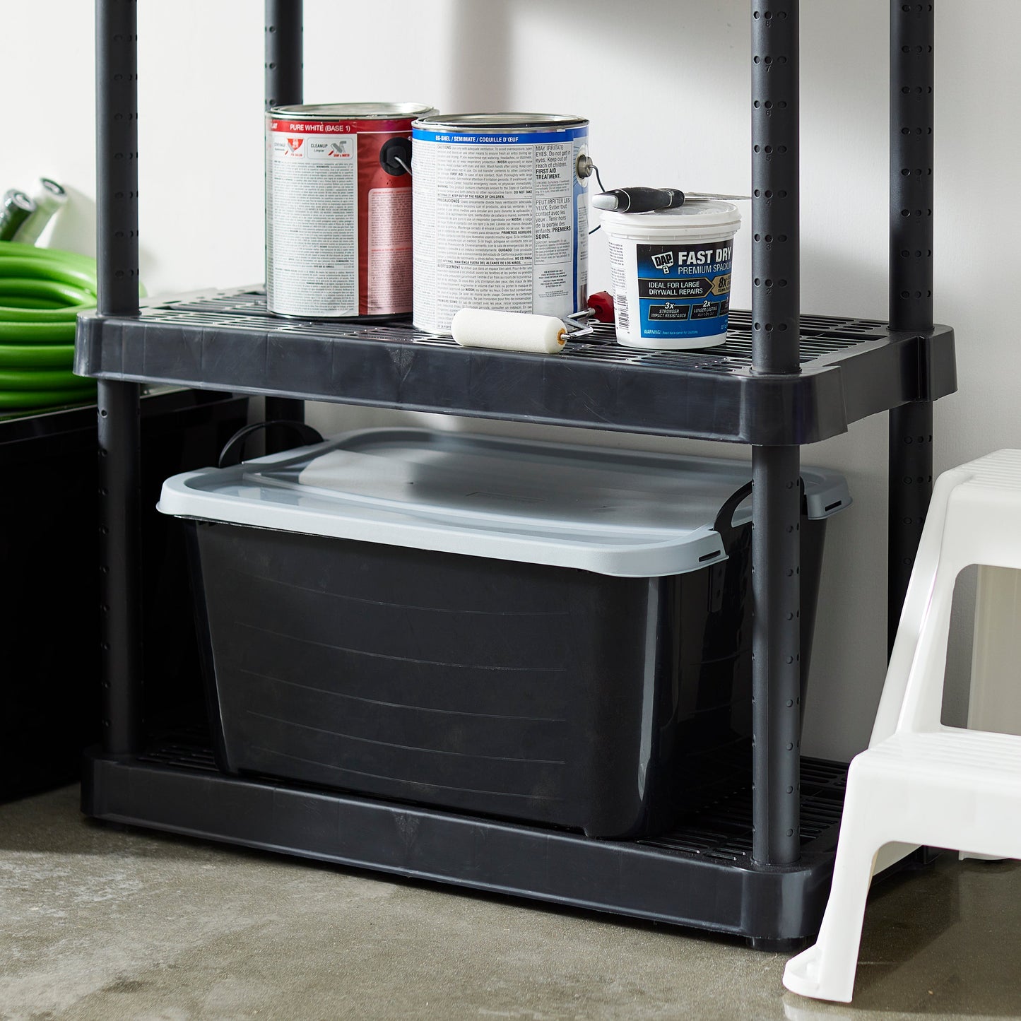 Life Story 55 Quart Stackable Storage Bin, Heavy Duty Lidded Container, 18 Pack