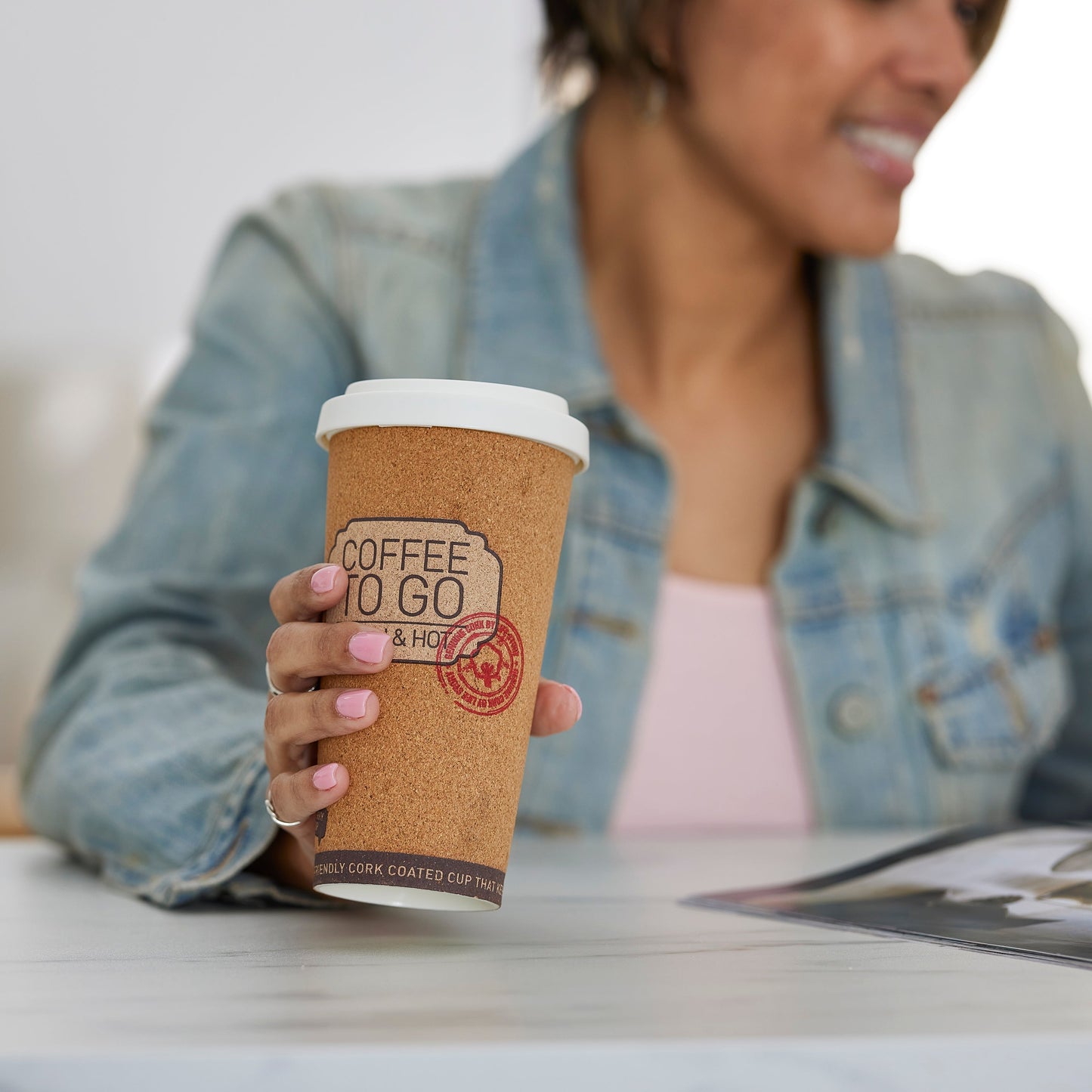 Corky Cup Life Story 16 oz Reusable Insulated Travel Mug (8 Pack)