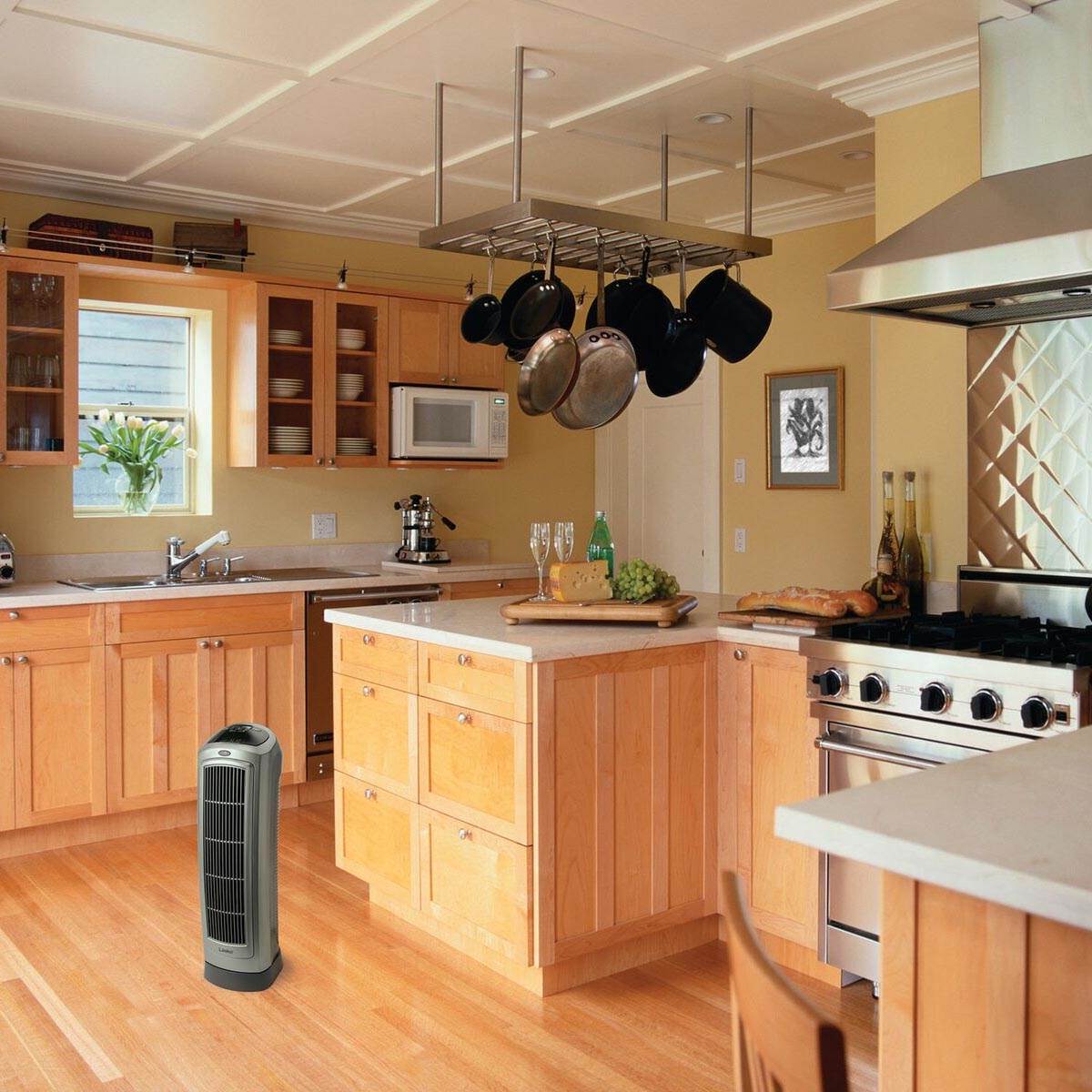 Lasko 1500W Portable Oscillating Ceramic Heater Tower w/ Digital Display, 4 Pack