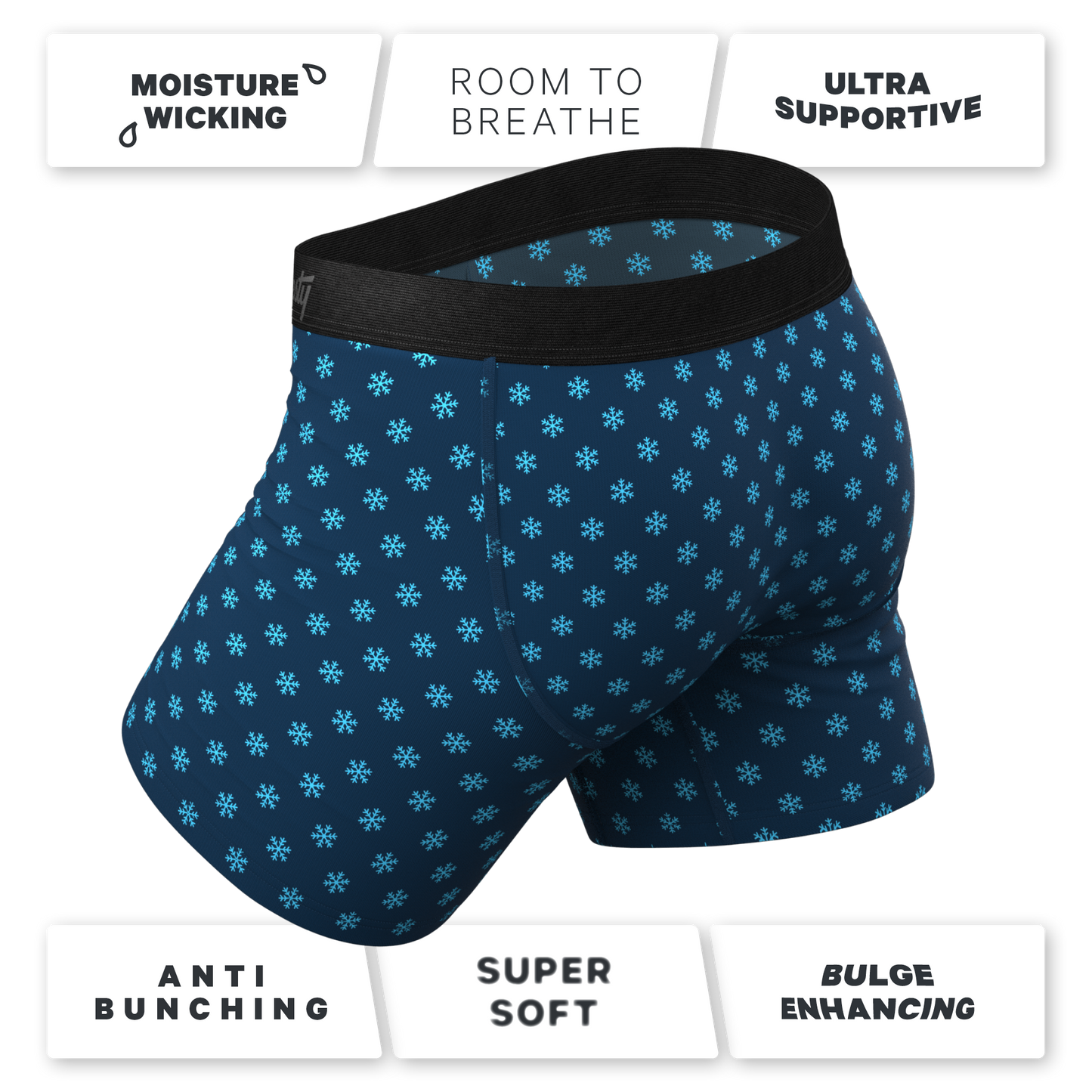 The Avalanche | Color Changing Snowflake Ball Hammock® Pouch Underwear