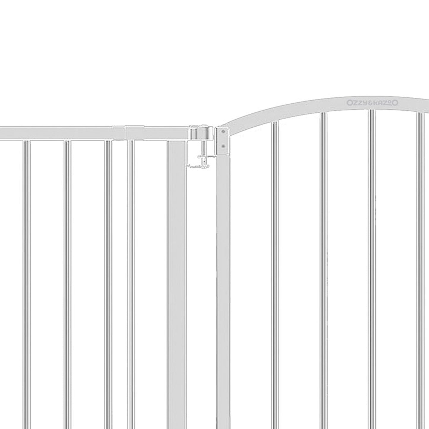 Ingenuity Ozzy & Kazoo 27” Tall Walk Through Dog Gate For Doorway or Stairway