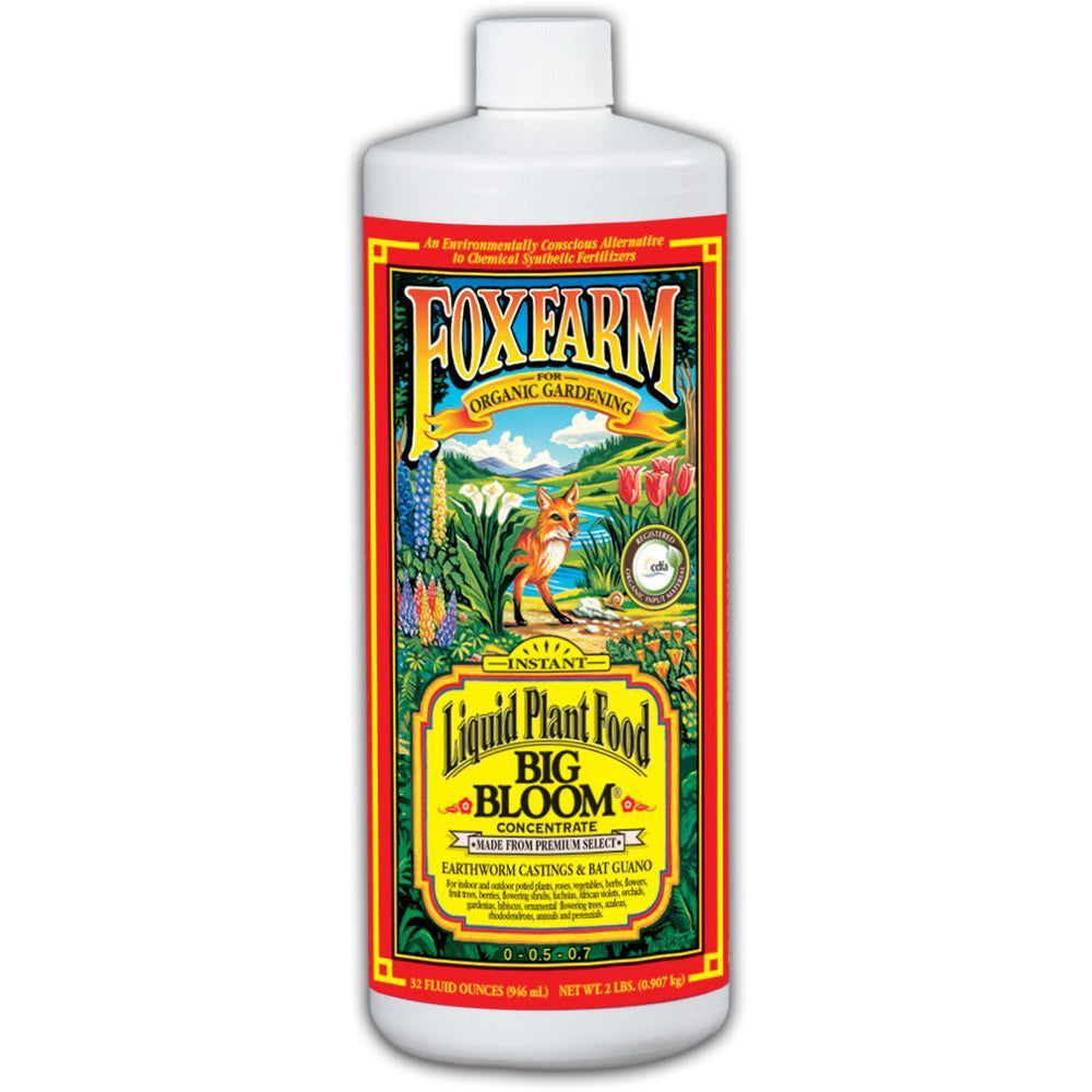 Fox Farm Big Bloom FX14002 Organic Plant/Flower Liquid Food Concentrate, 1 Quart