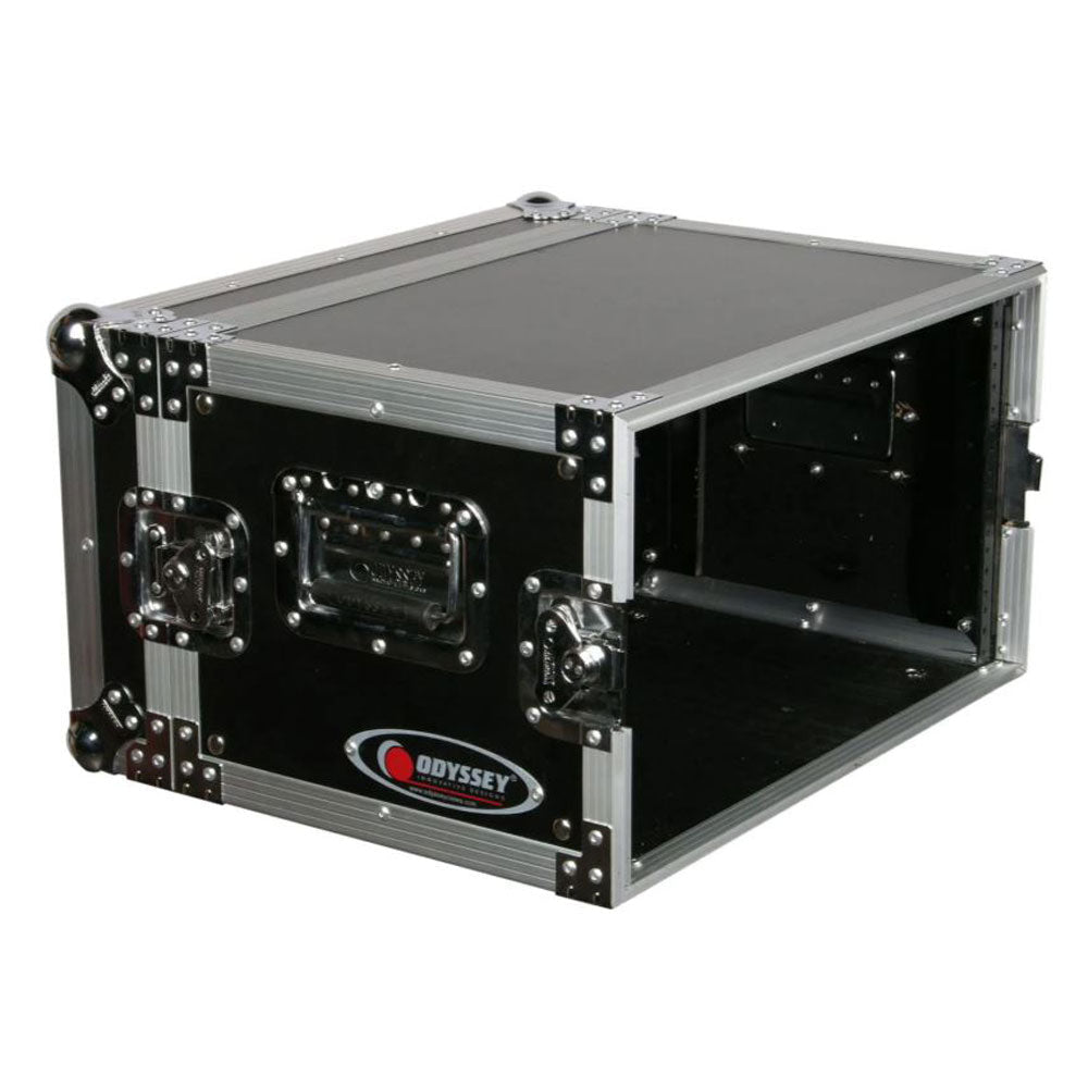 Odyssey FZER6 Adjustable 6U Pro Fight Zone Series Effects Rack Case with 6 Racks