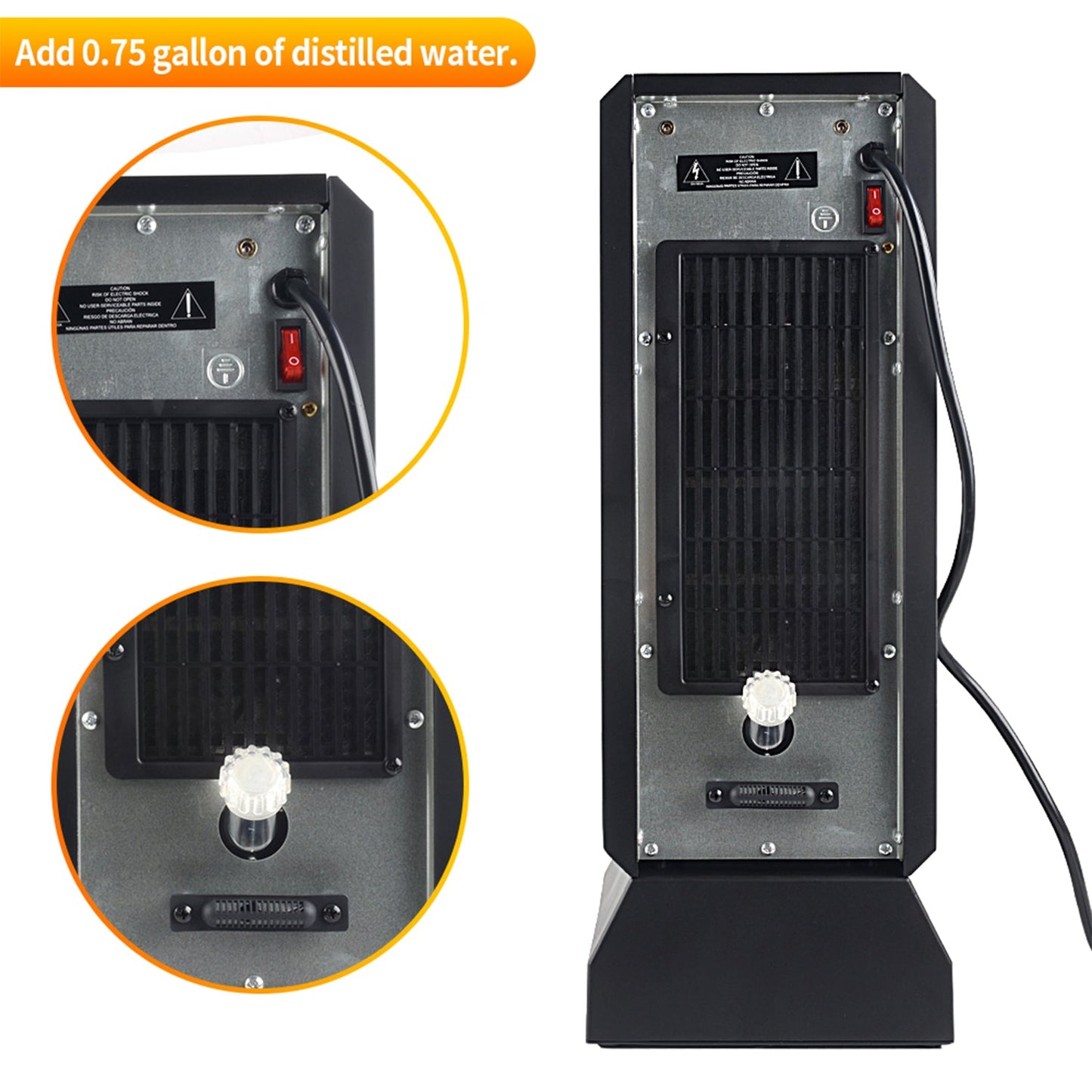 Lifesmart HT1201 Electric Infrared Quartz Heater and Humidifier Combo w/ Remote