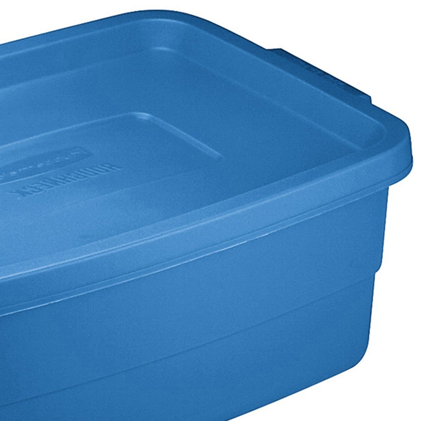 Rubbermaid Roughneck Tote 3 Gallon Storage Container, Heritage Blue (6 Pack)