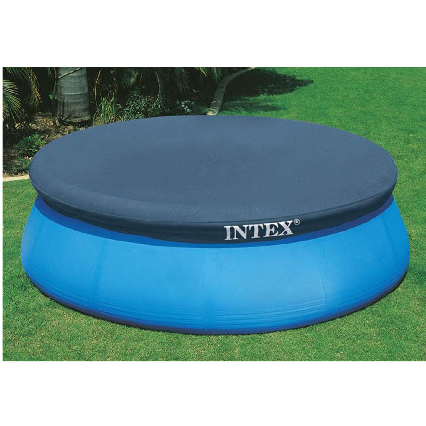 Intex 15 Foot Easy Set Cover Swimming Pool Debris Vinyl Round Cover Tarp, 2 Pack