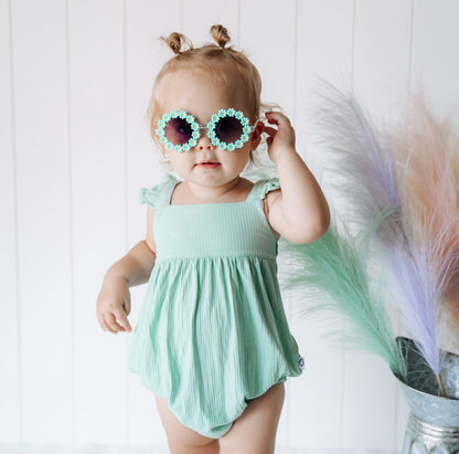 MINT RIB DREAM BUBBLE ROMPER