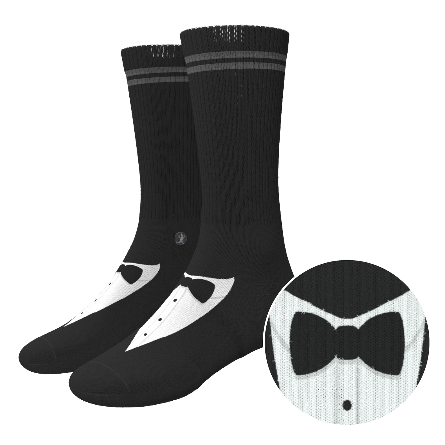 The 009 | Tuxedo Heel Hammock™ Crew Socks