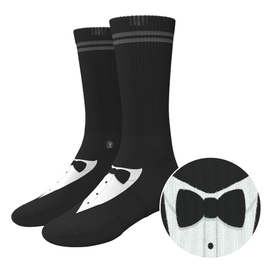 The 009 | Tuxedo Heel Hammock™ Crew Socks