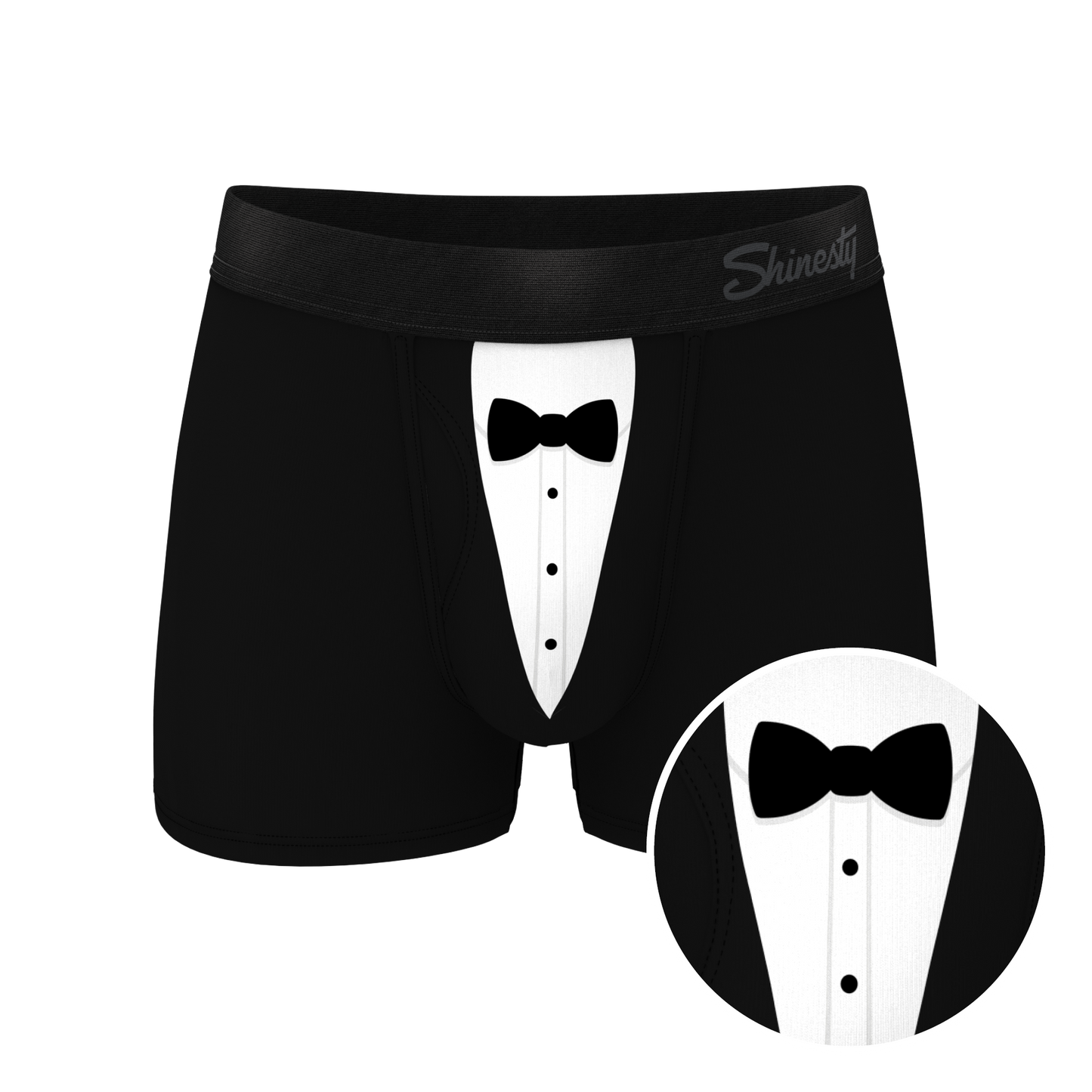 The 009 | Black Tuxedo Ball Hammock® Pouch Trunks Underwear