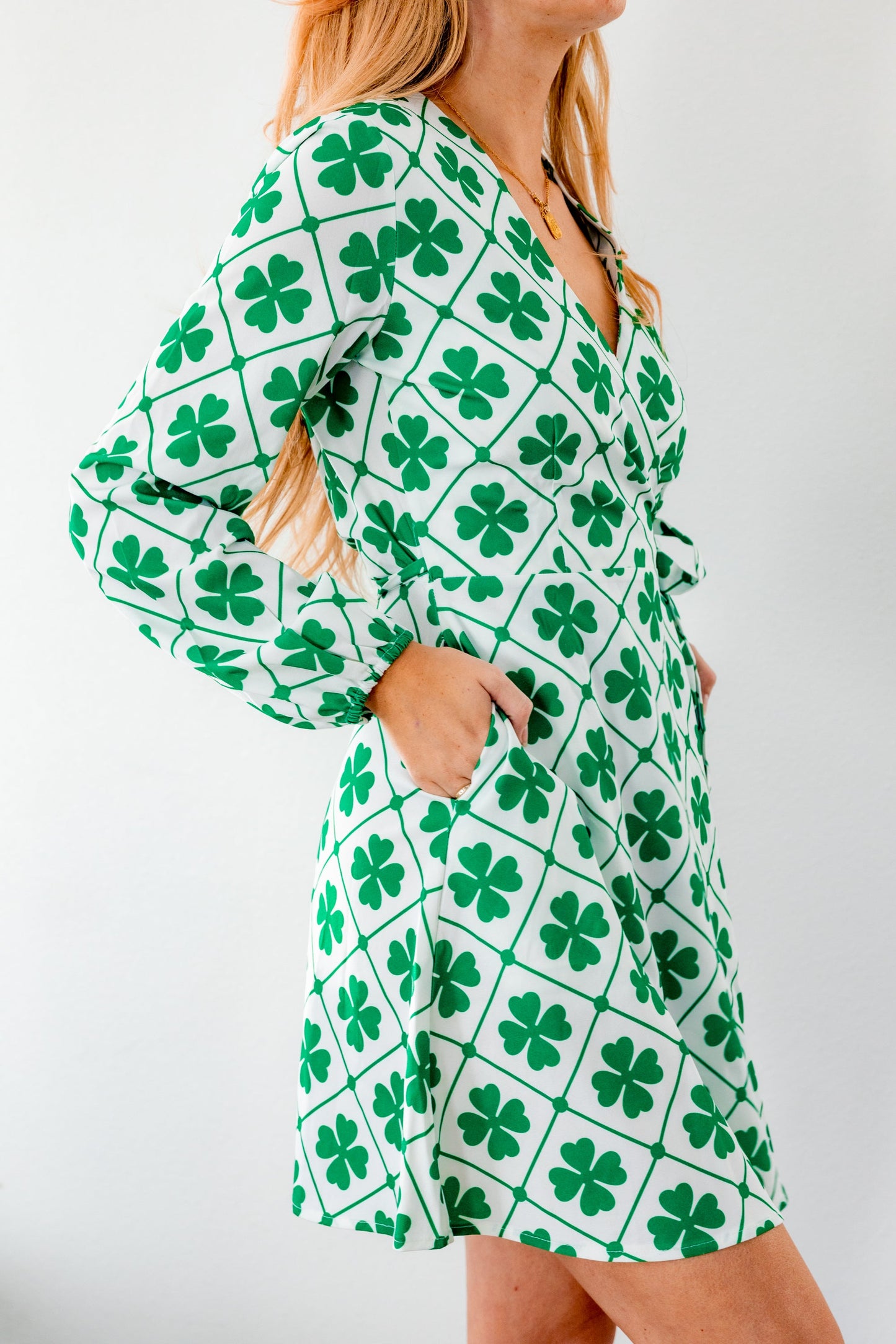 The Big Mistake | St. Patricks Day Wrap Dress