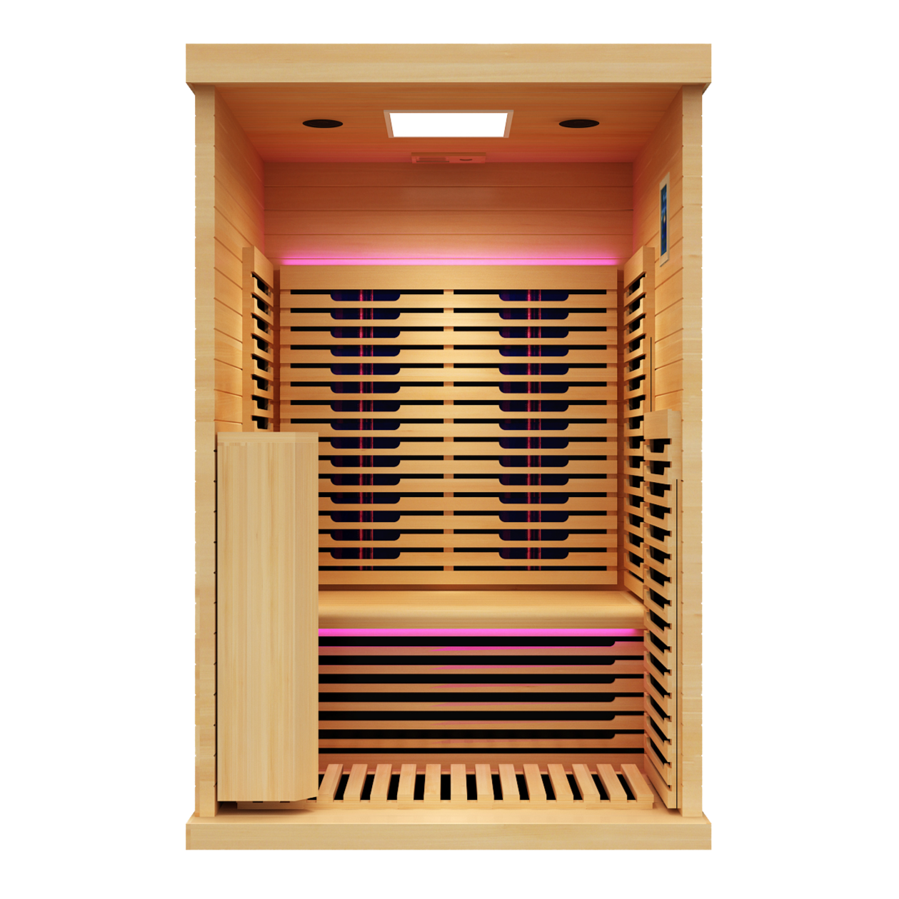 Peak Saunas Everest 2-Person Full Spectrum Infrared Sauna with XL Medical-Grade Red Light Therapy & Smart WiFi App Control