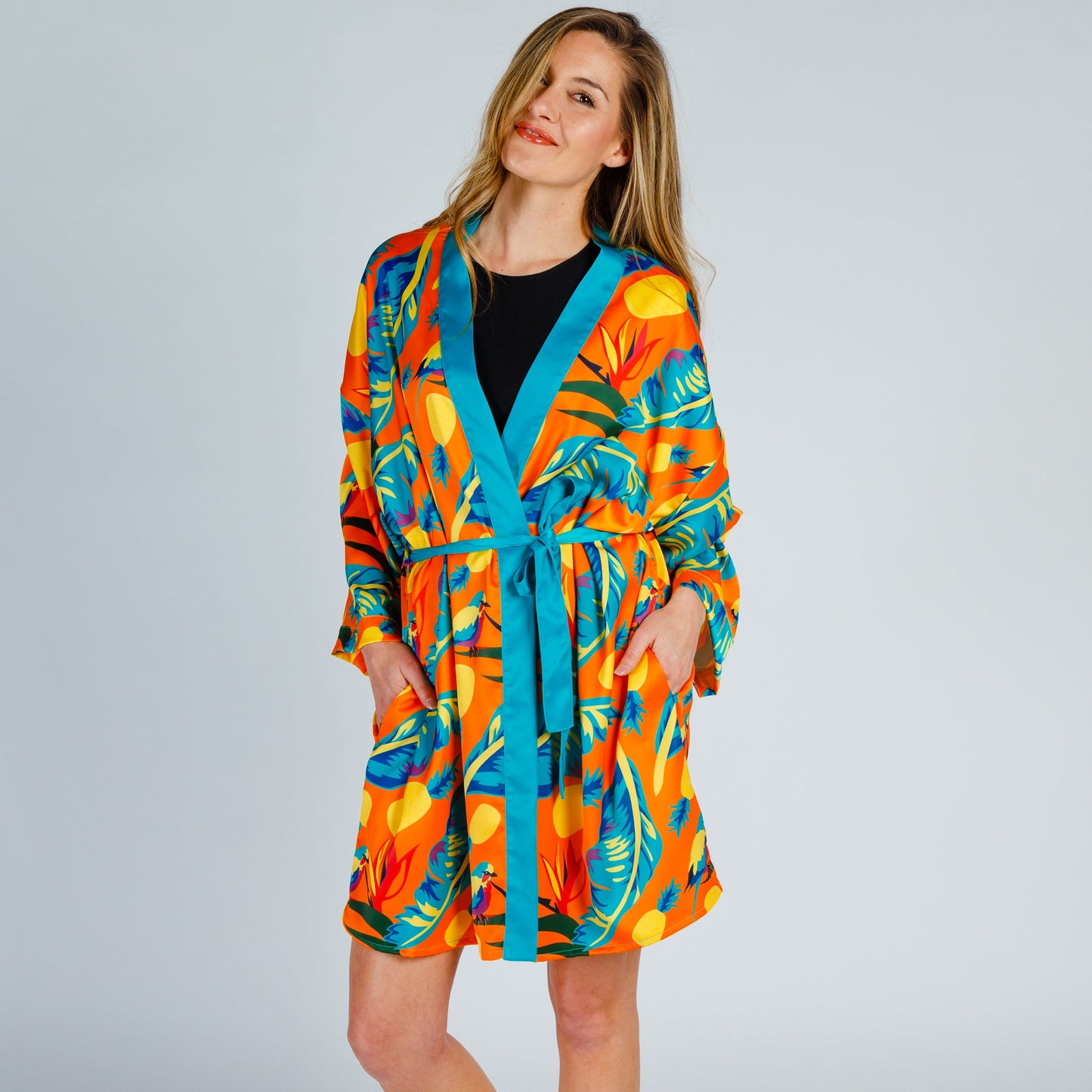 The Cruise Ship Casanova | Women's Unisex Hawaiian Party Kimono