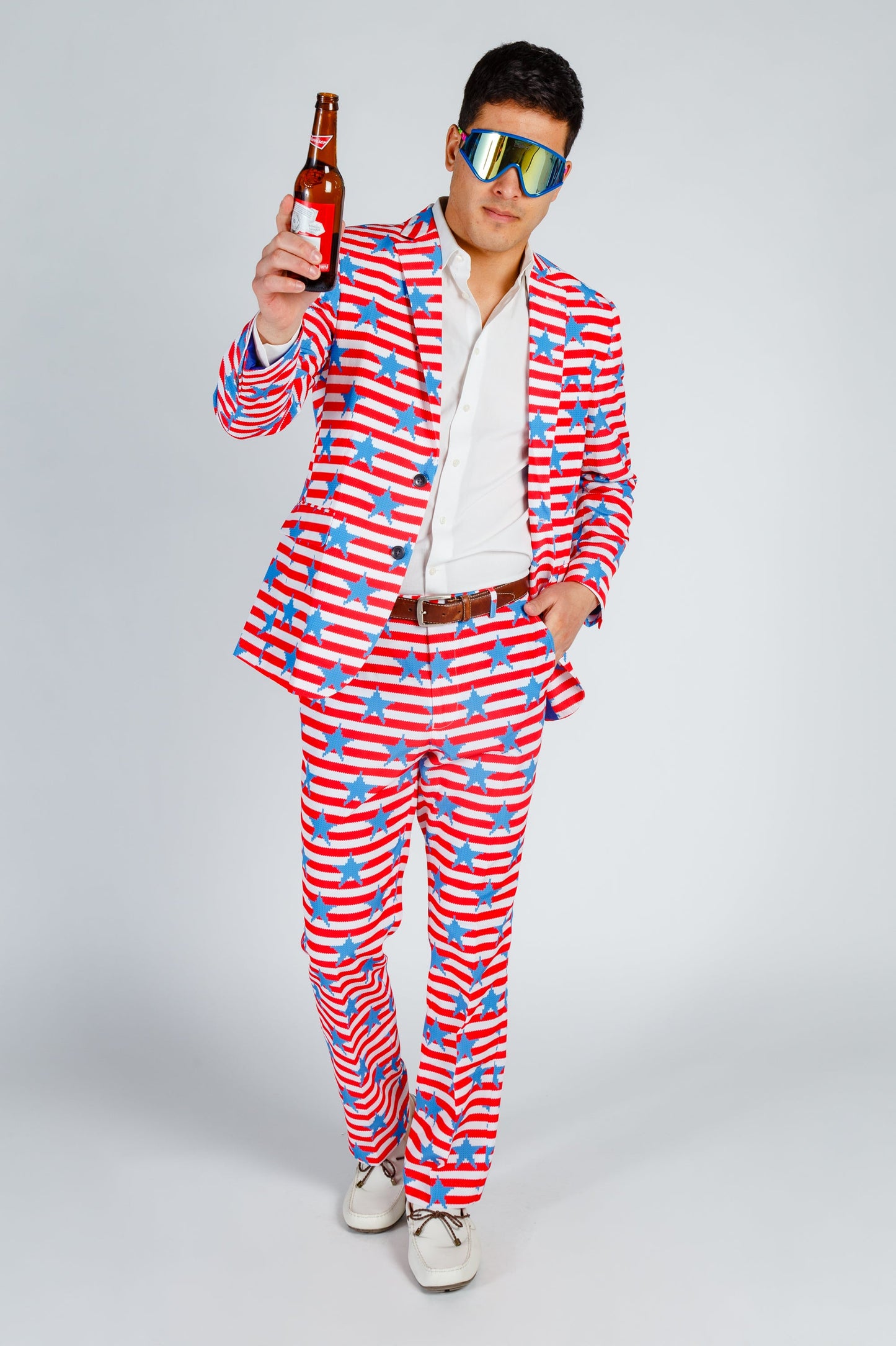 The Nautical Lad | USA Big Knit Printed Party Blazer