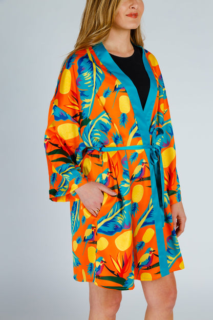 The Cruise Ship Casanova | Women's Unisex Hawaiian Party Kimono