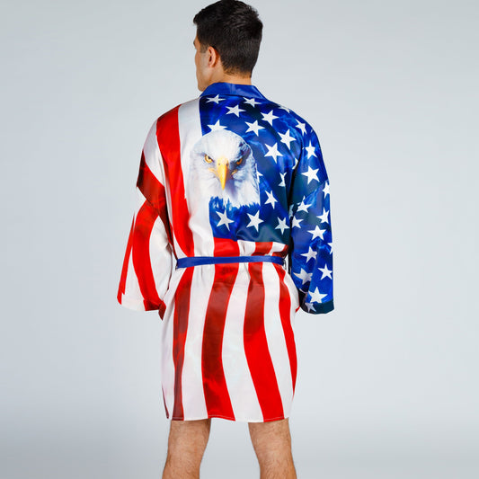 The Mascot | American Flag Bald Eagle Kimono