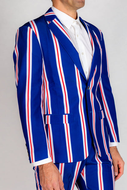 The Trust Funder | Blue Striped Suit