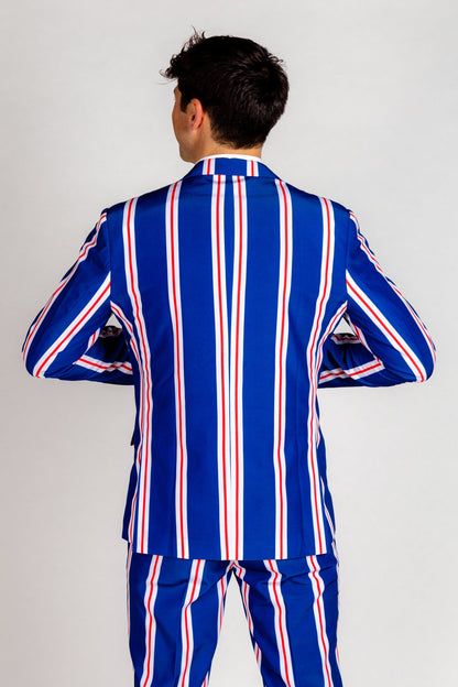 The Trust Funder | Blue Striped Suit