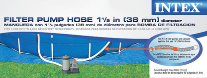 Pump Replacement Hose (2 Pack) Bundled with Deluxe Wall-Mounted Skimmer